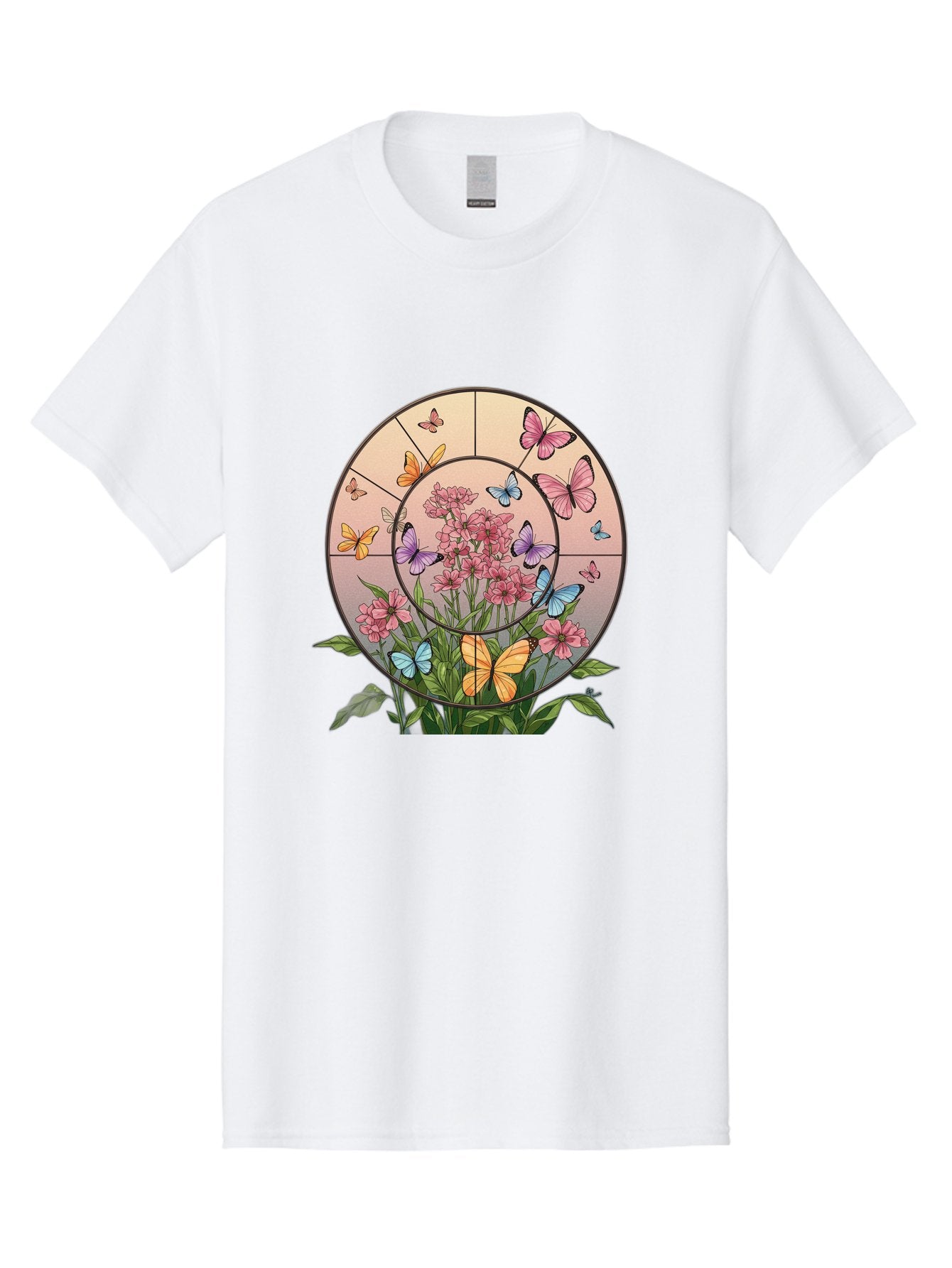 Butterflies-And-Flowers-1 Men'S Graphic Tee, 100% Cotton, Comfortable Casual Summer Wear, Machine Washable, Vintage Camera, Old Camera, Antique Camera, Black Camera, Classic Photography, Photography Equipment, Nostalgic Device, Film Camera, Bak151 3