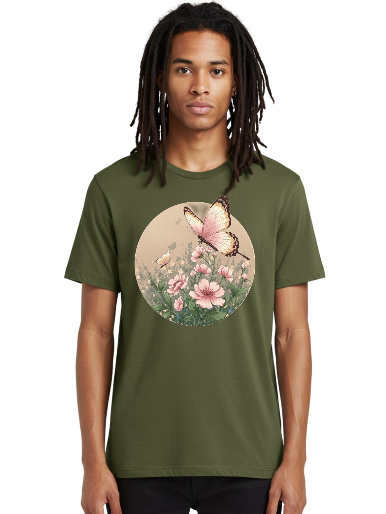 Butterflies-And-Flowers Men'S Graphic Tee, 100% Cotton, Comfortable Casual Summer Wear, Machine Washable, Vintage Camera, Old Camera, Antique Camera, Black Camera, Classic Photography, Photography Equipment, Nostalgic Device, Film Camera, Bak152 29