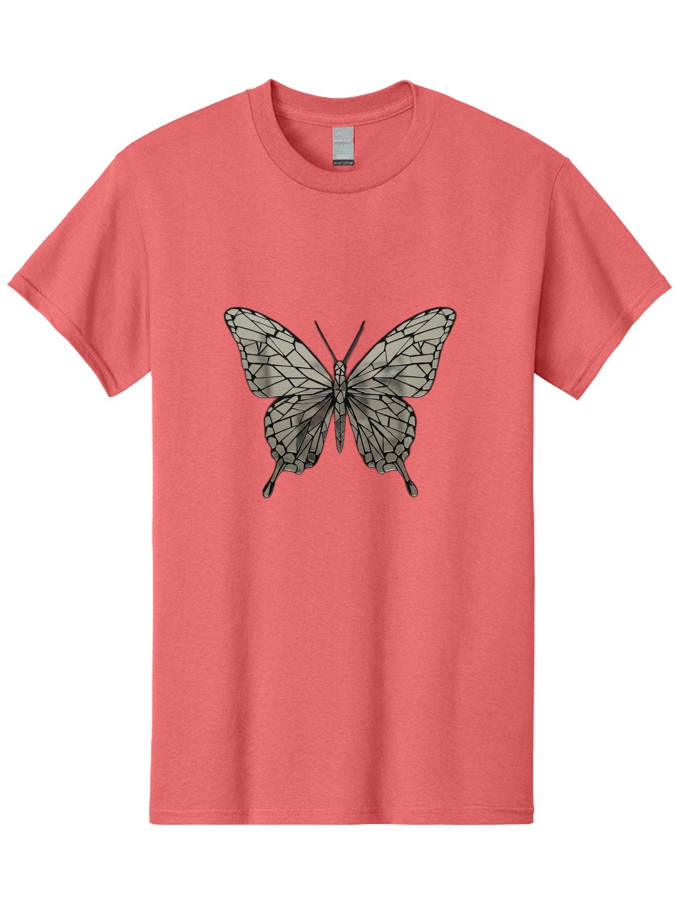 Butterfly-1 Men'S Graphic Tee, 100% Cotton, Comfortable Casual Summer Wear, Machine Washable, Vintage Camera, Old Camera, Antique Camera, Black Camera, Classic Photography, Photography Equipment, Nostalgic Device, Film Camera, Camera Art Bak154 15