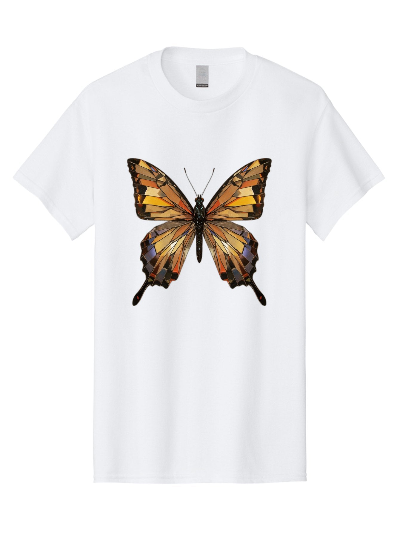 Butterfly-2 Men'S Graphic Tee, 100% Cotton, Comfortable Casual Summer Wear, Machine Washable, Vintage Camera, Old Camera, Antique Camera, Black Camera, Classic Photography, Photography Equipment, Nostalgic Device, Film Camera, Camera Art Bak155