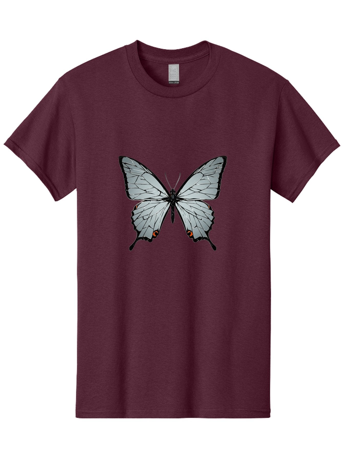 Butterfly-4 Men'S Graphic Tee, 100% Cotton, Comfortable Casual Summer Wear, Machine Washable, Vintage Camera, Old Camera, Antique Camera, Black Camera, Classic Photography, Photography Equipment, Nostalgic Device, Film Camera, Camera Art Bak157 6