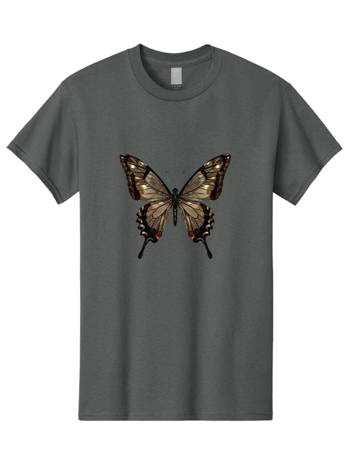 Butterfly-5 Men'S Graphic Tee, 100% Cotton, Comfortable Casual Summer Wear, Machine Washable, Vintage Camera, Old Camera, Antique Camera, Black Camera, Classic Photography, Photography Equipment, Nostalgic Device, Film Camera, Camera Art Bak158 3