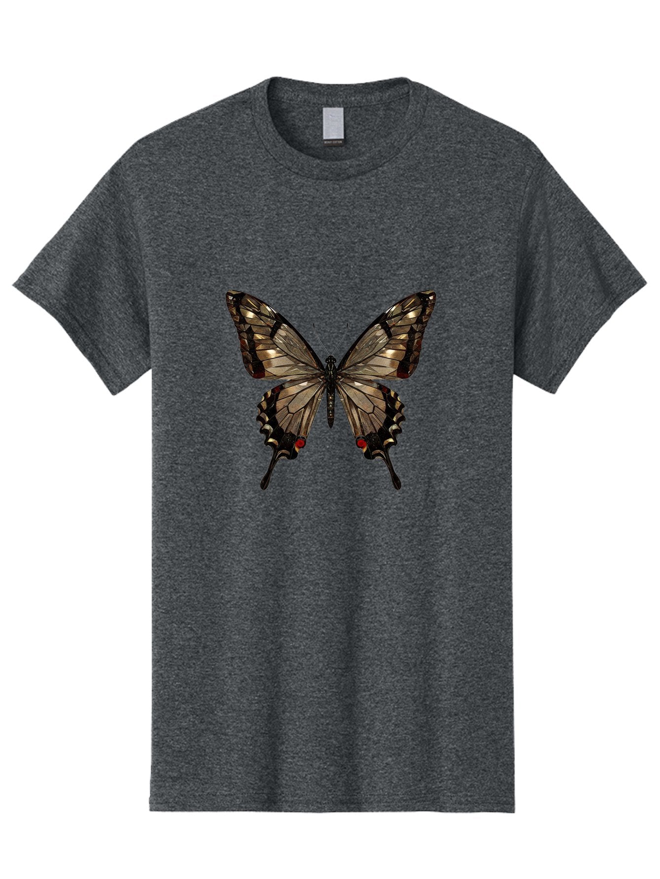 Butterfly-5 Men'S Graphic Tee, 100% Cotton, Comfortable Casual Summer Wear, Machine Washable, Vintage Camera, Old Camera, Antique Camera, Black Camera, Classic Photography, Photography Equipment, Nostalgic Device, Film Camera, Camera Art Bak158 13