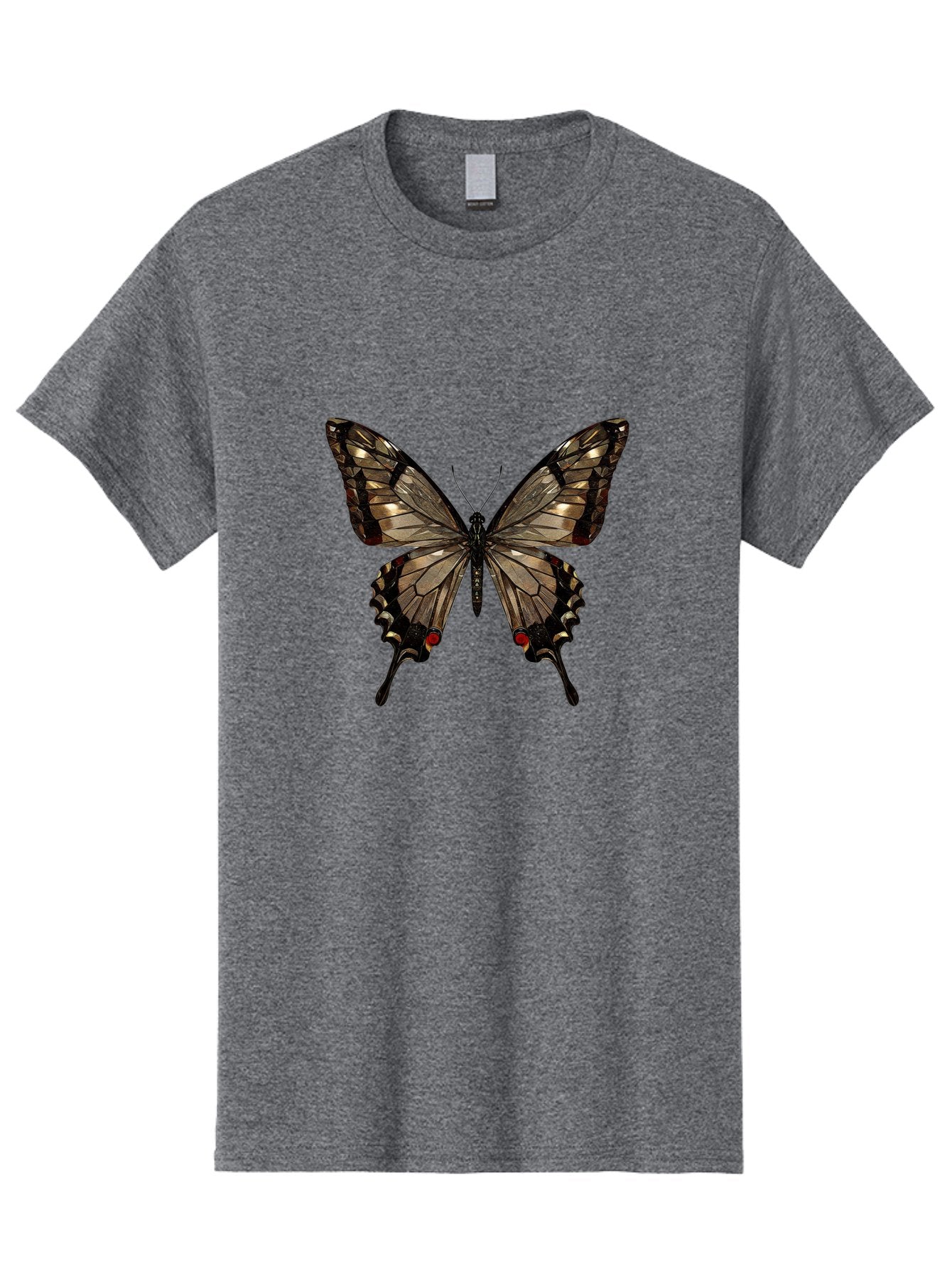 Butterfly-5 Men'S Graphic Tee, 100% Cotton, Comfortable Casual Summer Wear, Machine Washable, Vintage Camera, Old Camera, Antique Camera, Black Camera, Classic Photography, Photography Equipment, Nostalgic Device, Film Camera, Camera Art Bak158 15