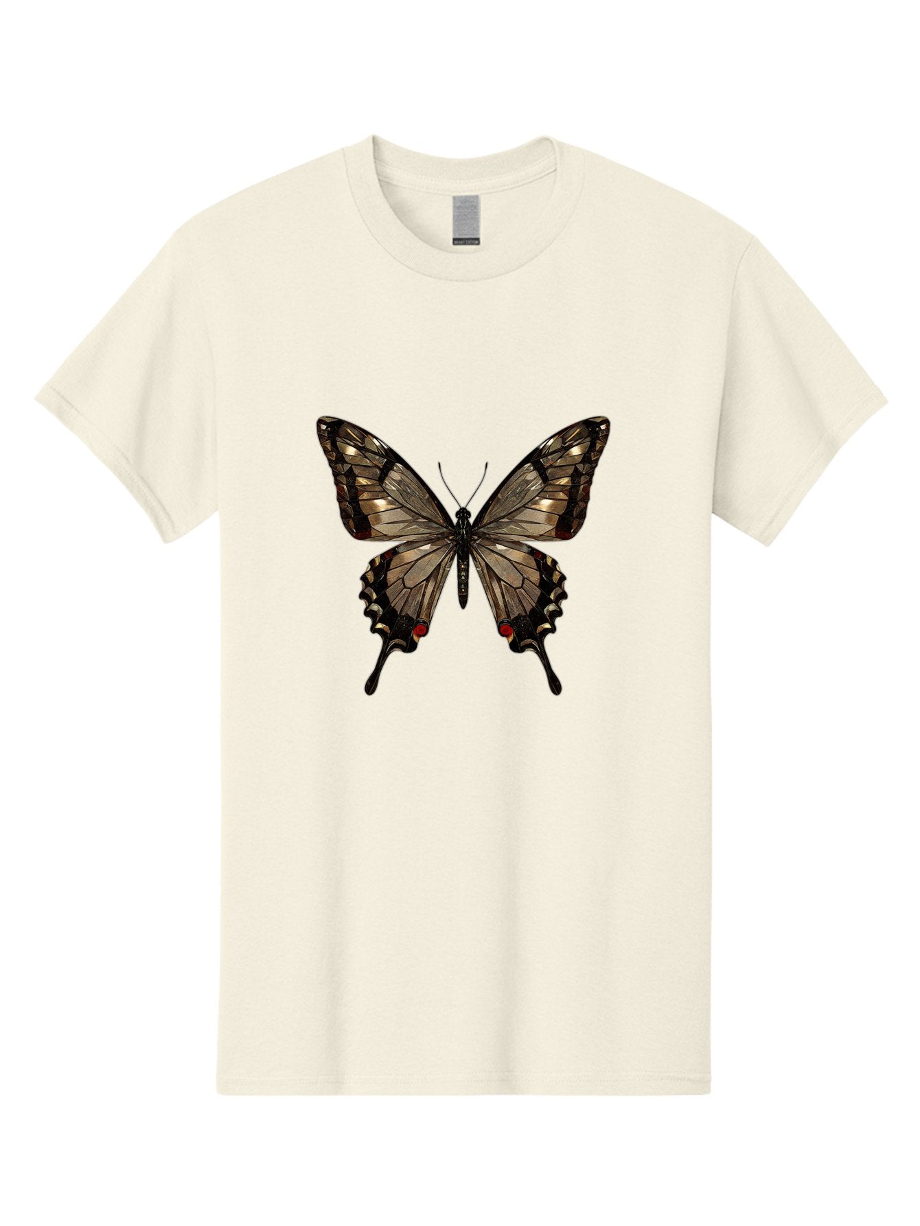 Butterfly-5 Men'S Graphic Tee, 100% Cotton, Comfortable Casual Summer Wear, Machine Washable, Vintage Camera, Old Camera, Antique Camera, Black Camera, Classic Photography, Photography Equipment, Nostalgic Device, Film Camera, Camera Art Bak158 5