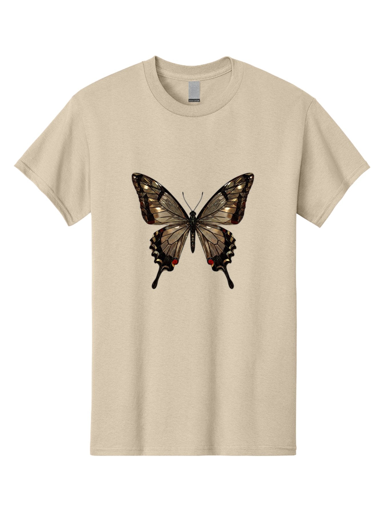 Butterfly-5 Men'S Graphic Tee, 100% Cotton, Comfortable Casual Summer Wear, Machine Washable, Vintage Camera, Old Camera, Antique Camera, Black Camera, Classic Photography, Photography Equipment, Nostalgic Device, Film Camera, Camera Art Bak158 4