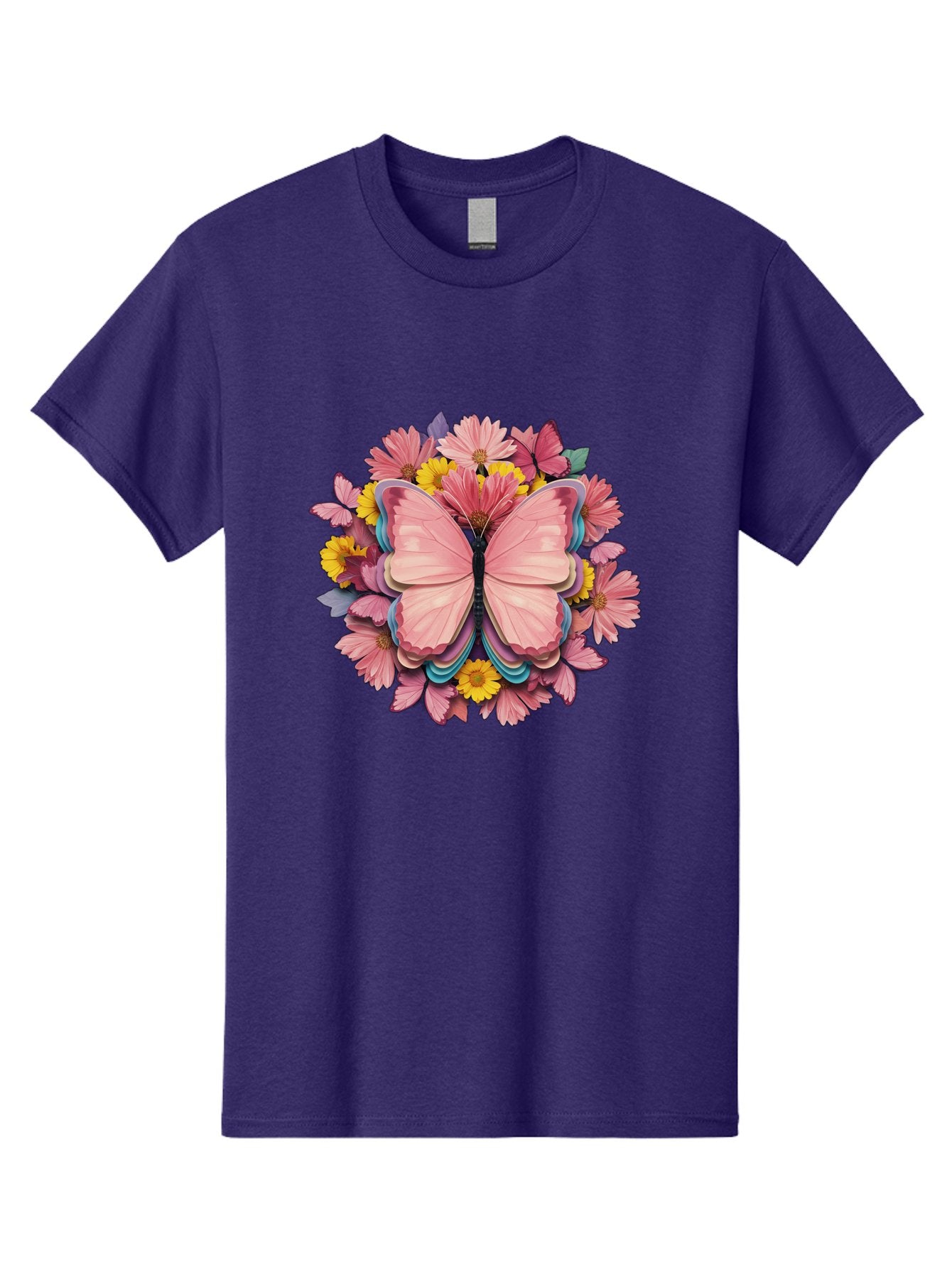 Butterfly-And-Flowers Men'S Graphic Tee, 100% Cotton, Comfortable Casual Summer Wear, Machine Washable, Vintage Camera, Old Camera, Antique Camera, Black Camera, Classic Photography, Photography Equipment, Nostalgic Device, Film Camera, Bak159 5