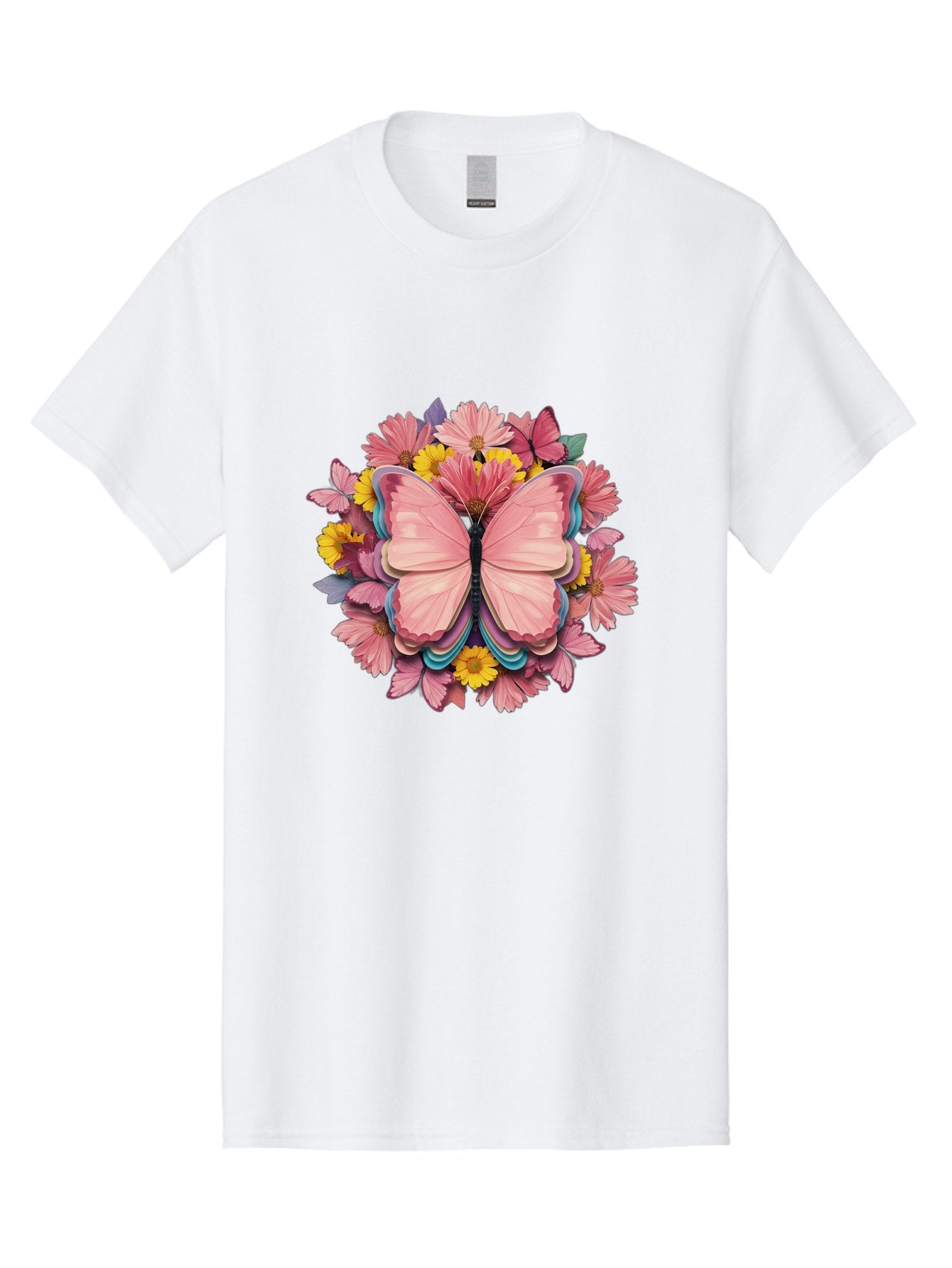 Butterfly-And-Flowers Men'S Graphic Tee, 100% Cotton, Comfortable Casual Summer Wear, Machine Washable, Vintage Camera, Old Camera, Antique Camera, Black Camera, Classic Photography, Photography Equipment, Nostalgic Device, Film Camera, Bak159