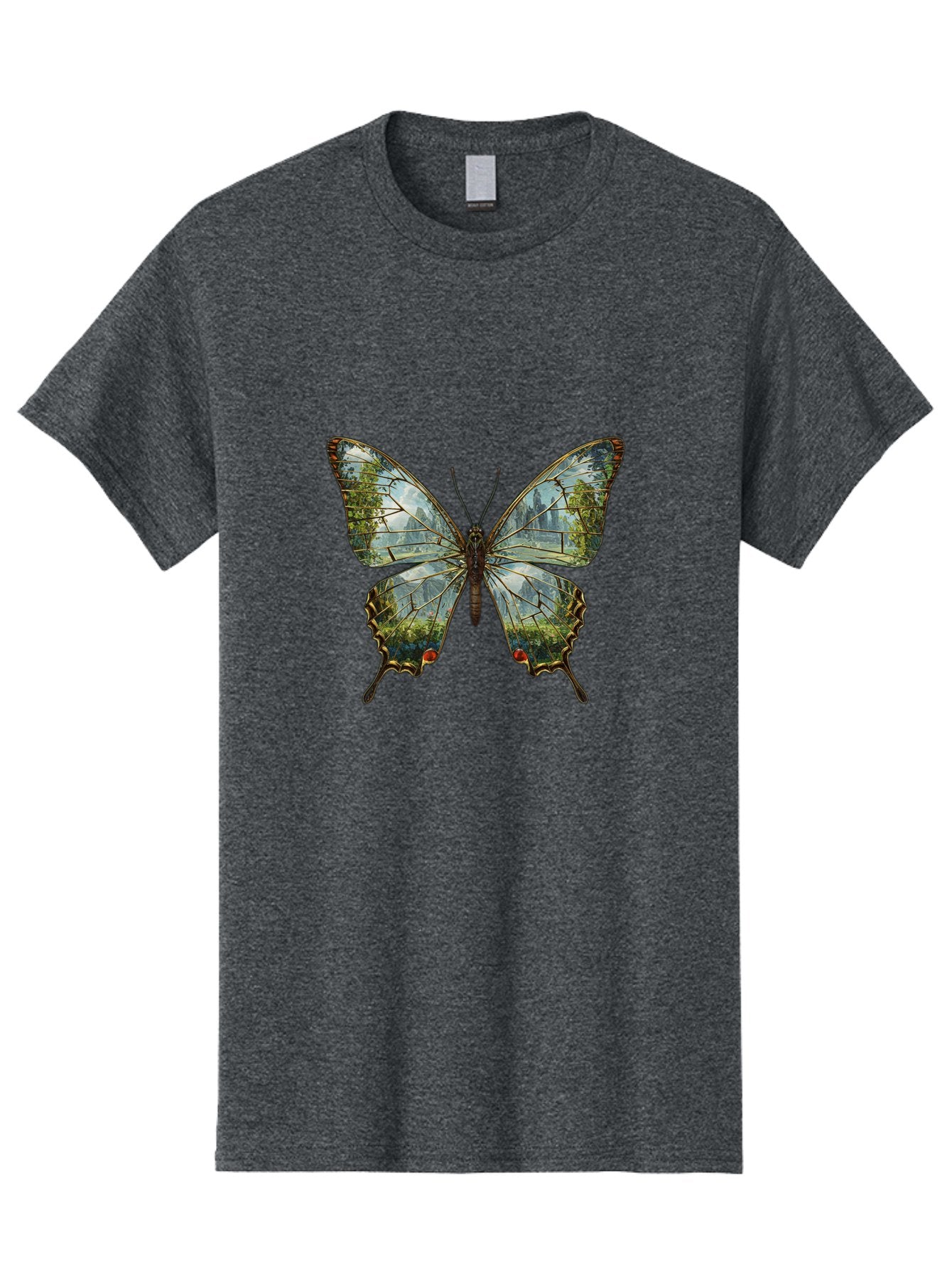 Butterfly-Cityscape Men'S Graphic Tee, 100% Cotton, Comfortable Casual Summer Wear, Machine Washable, Vintage Camera, Old Camera, Antique Camera, Black Camera, Classic Photography, Photography Equipment, Nostalgic Device, Film Camera, Bak160 5