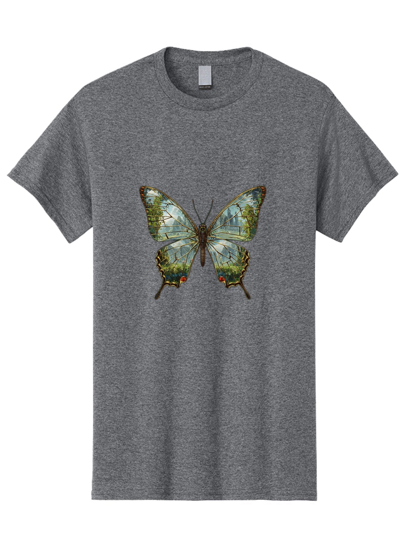 Butterfly-Cityscape Men'S Graphic Tee, 100% Cotton, Comfortable Casual Summer Wear, Machine Washable, Vintage Camera, Old Camera, Antique Camera, Black Camera, Classic Photography, Photography Equipment, Nostalgic Device, Film Camera, Bak160 8