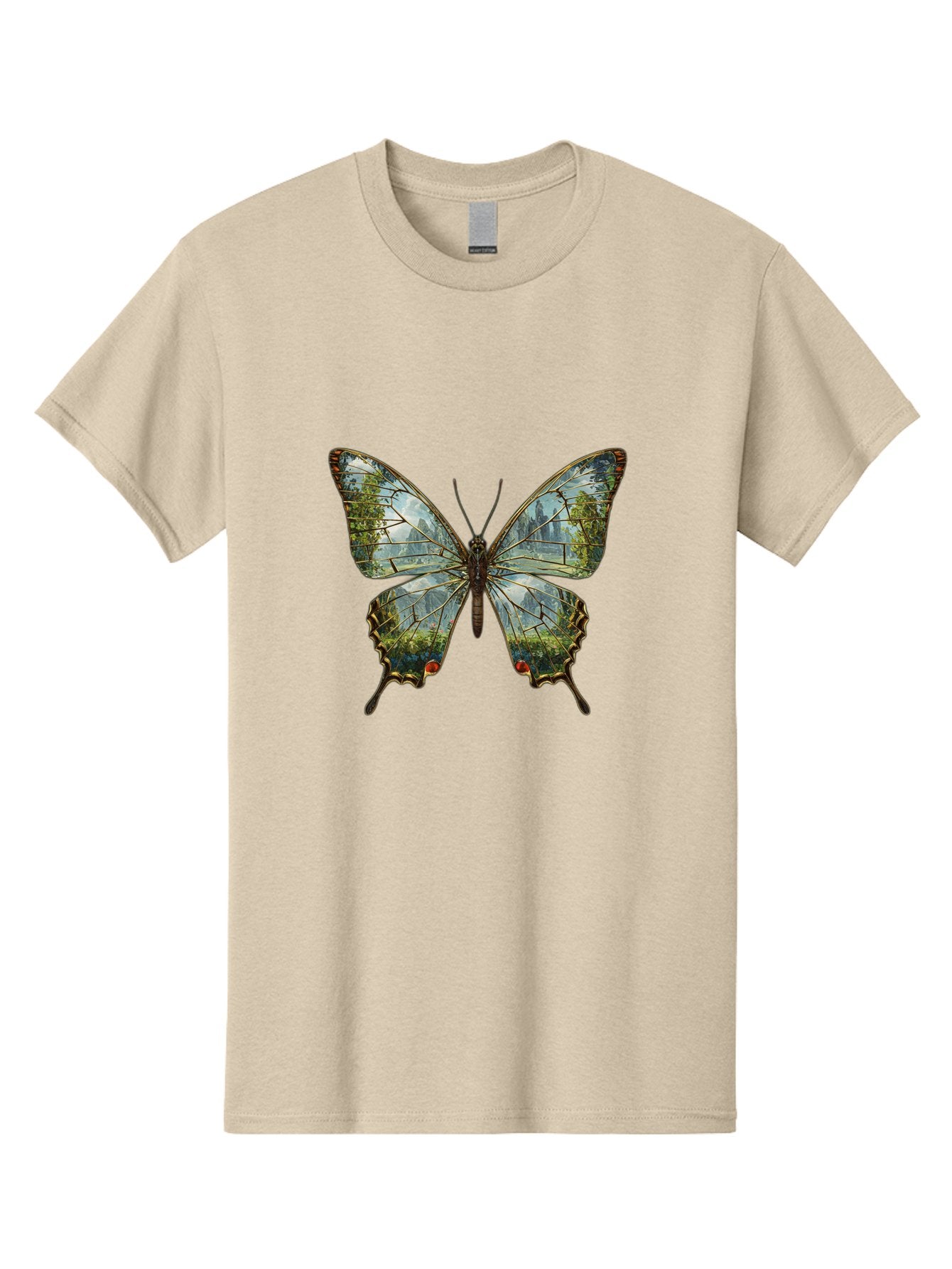 Butterfly-Cityscape Men'S Graphic Tee, 100% Cotton, Comfortable Casual Summer Wear, Machine Washable, Vintage Camera, Old Camera, Antique Camera, Black Camera, Classic Photography, Photography Equipment, Nostalgic Device, Film Camera, Bak160 4