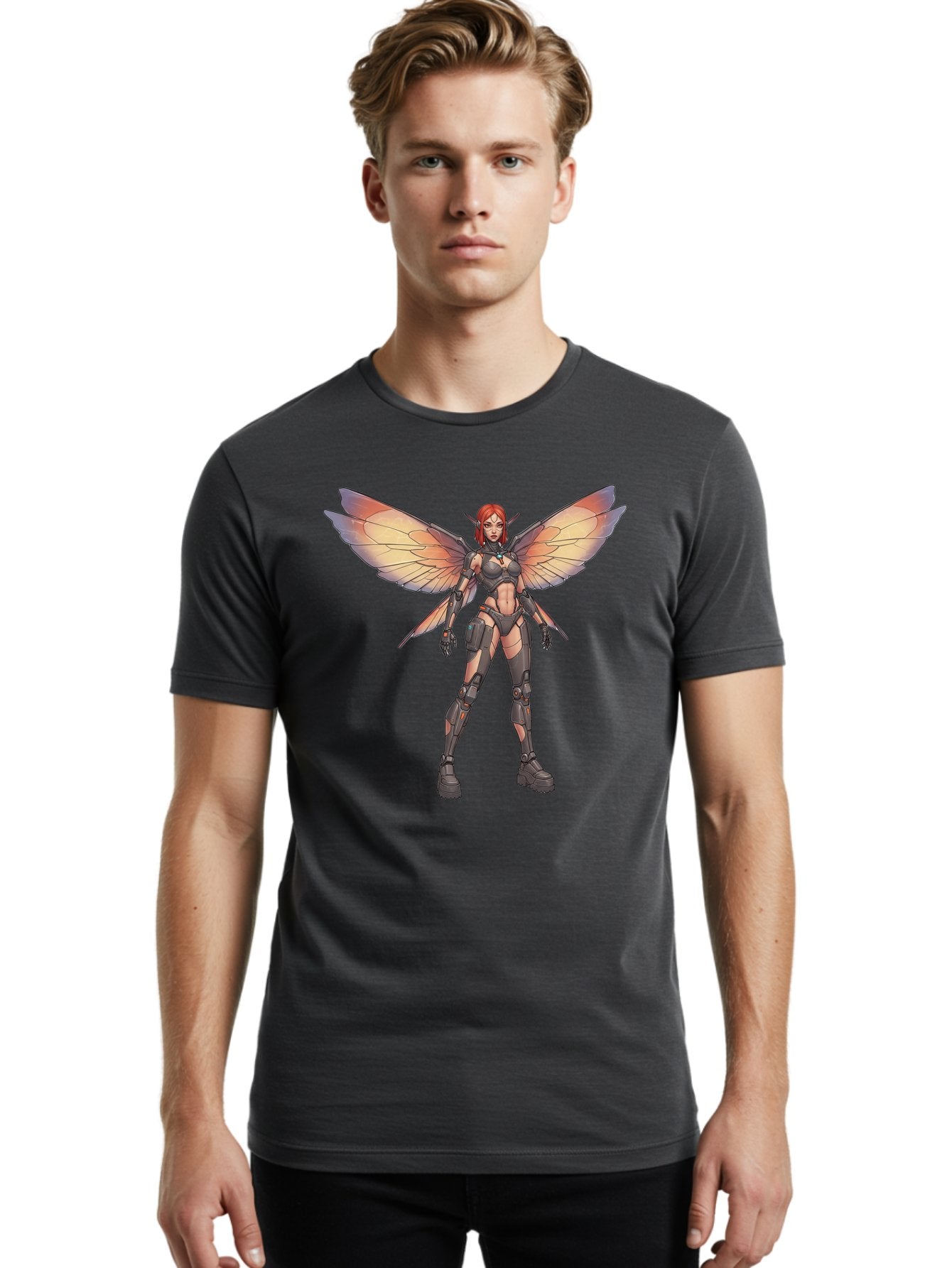 Butterfly-Maiden Men'S Graphic Tee, 100% Cotton, Comfortable Casual Summer Wear, Machine Washable, Vintage Camera, Old Camera, Antique Camera, Black Camera, Classic Photography, Photography Equipment, Nostalgic Device, Film Camera, Camera Art Bak162 22