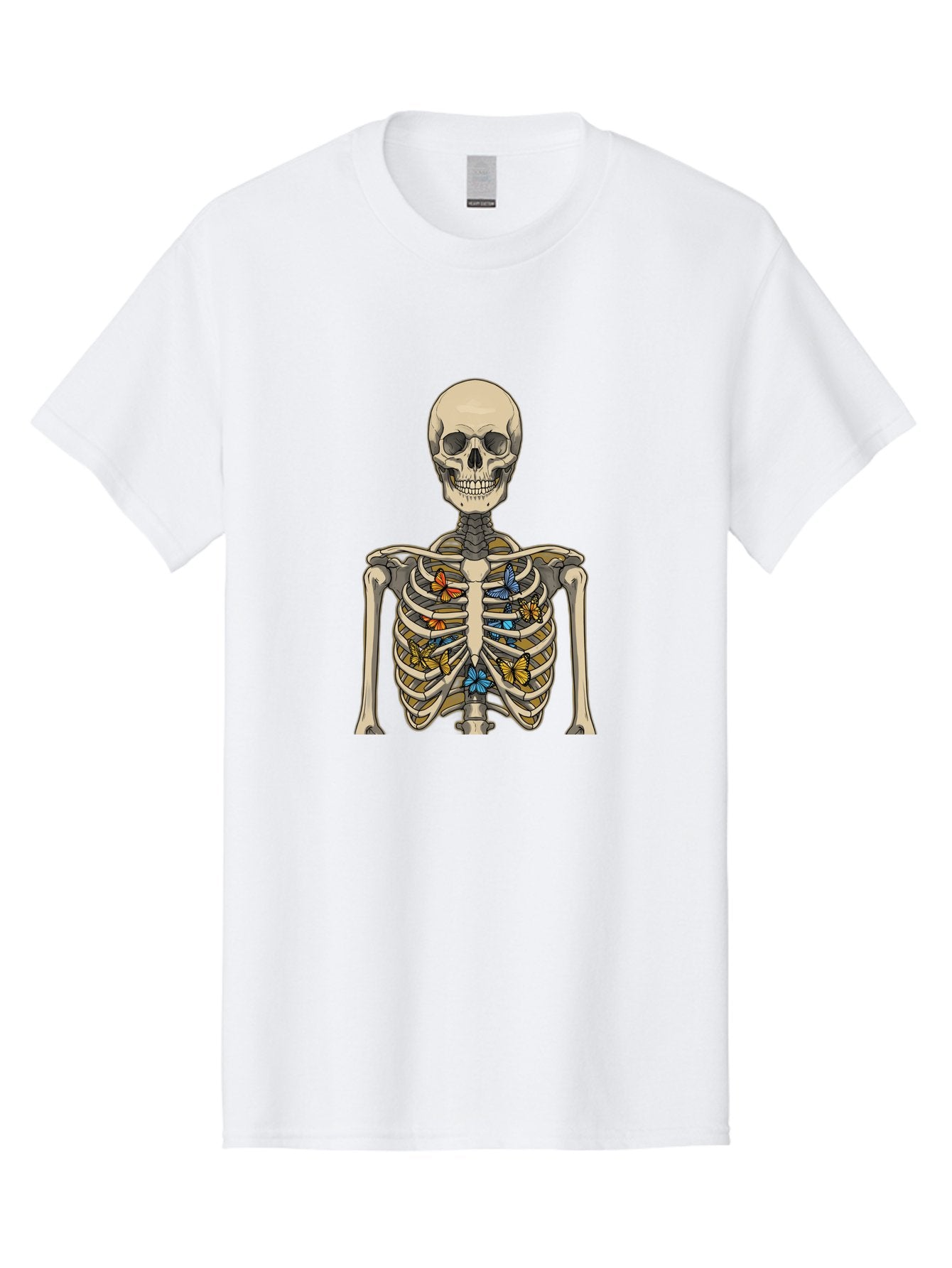 Butterfly-Skeleton Men'S Graphic Tee, 100% Cotton, Comfortable Casual Summer Wear, Machine Washable, Vintage Camera, Old Camera, Antique Camera, Black Camera, Classic Photography, Photography Equipment, Nostalgic Device, Film Camera, Bak163 12