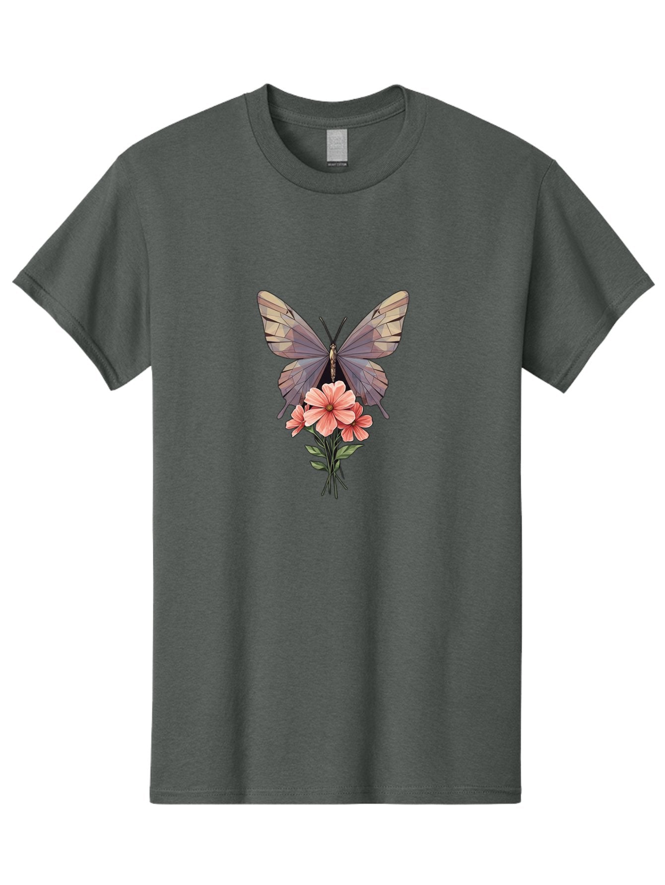 Butterfly-With-Flowers Men'S Graphic Tee, 100% Cotton, Comfortable Casual Summer Wear, Machine Washable, Vintage Camera, Old Camera, Antique Camera, Black Camera, Classic Photography, Photography Equipment, Nostalgic Device, Film Camera, Bak164 12