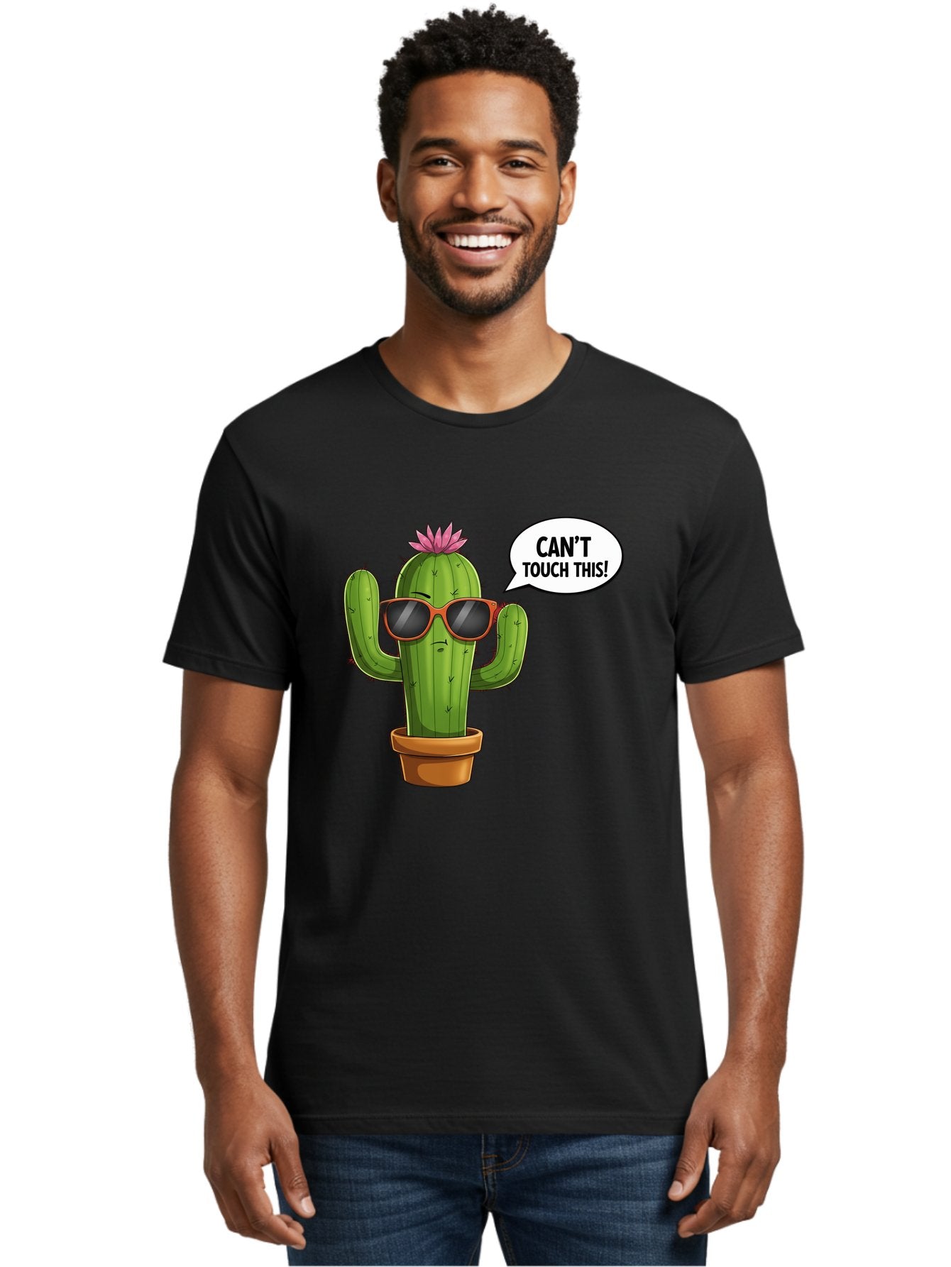 Can-T-Touch-This-Cactus Men'S Graphic Tee, 100% Cotton, Comfortable Casual Summer Wear, Machine Washable, Vintage Camera, Old Camera, Antique Camera, Black Camera, Classic Photography, Photography Equipment, Nostalgic Device, Film Camera, Bak172 25