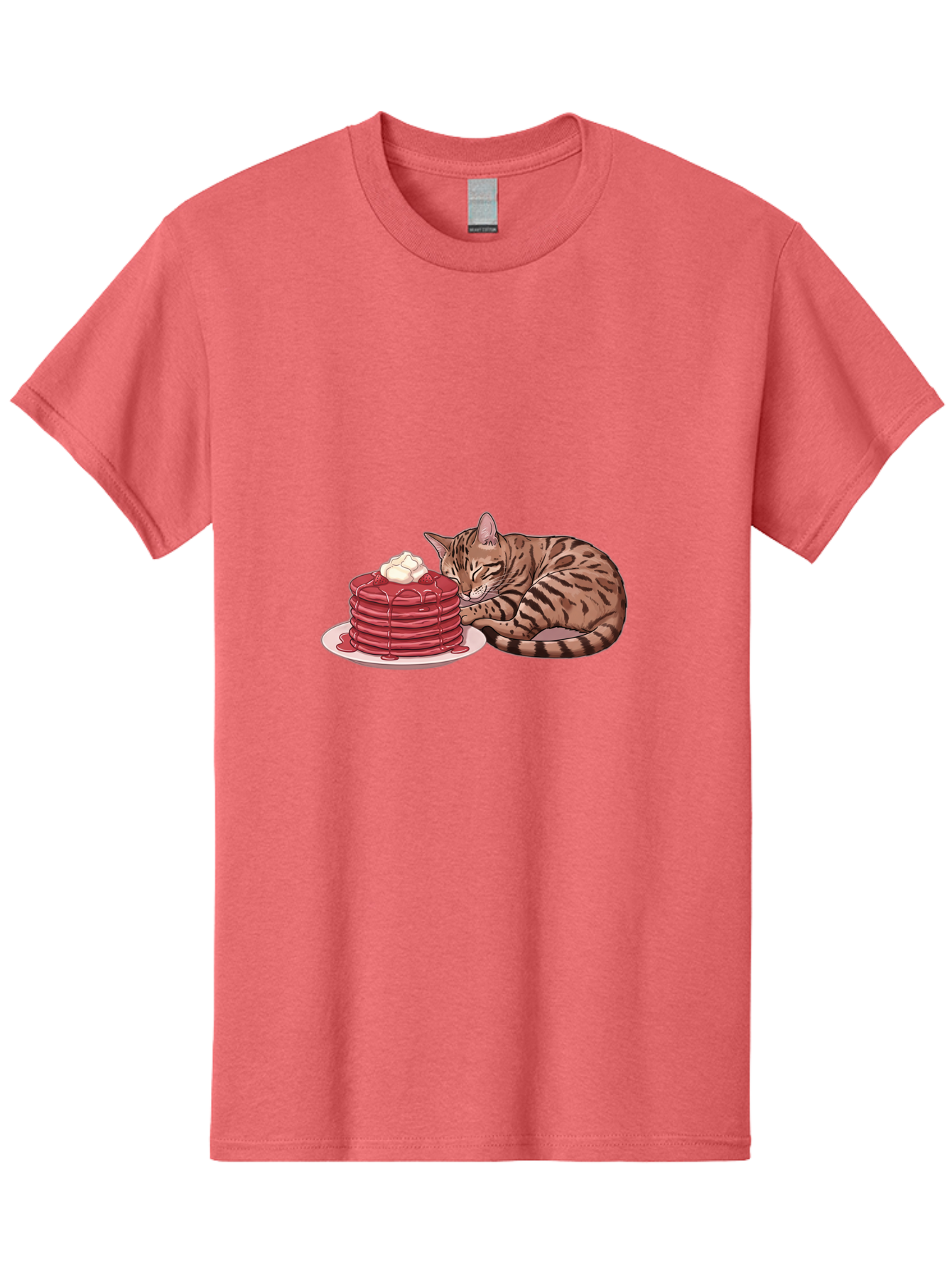 Cat-And-Pancakes-1 Men'S Graphic Tee, 100% Cotton, Comfortable Casual Summer Wear, Machine Washable, Vintage Camera, Old Camera, Antique Camera, Black Camera, Classic Photography, Photography Equipment, Nostalgic Device, Film Camera, Bak184 5