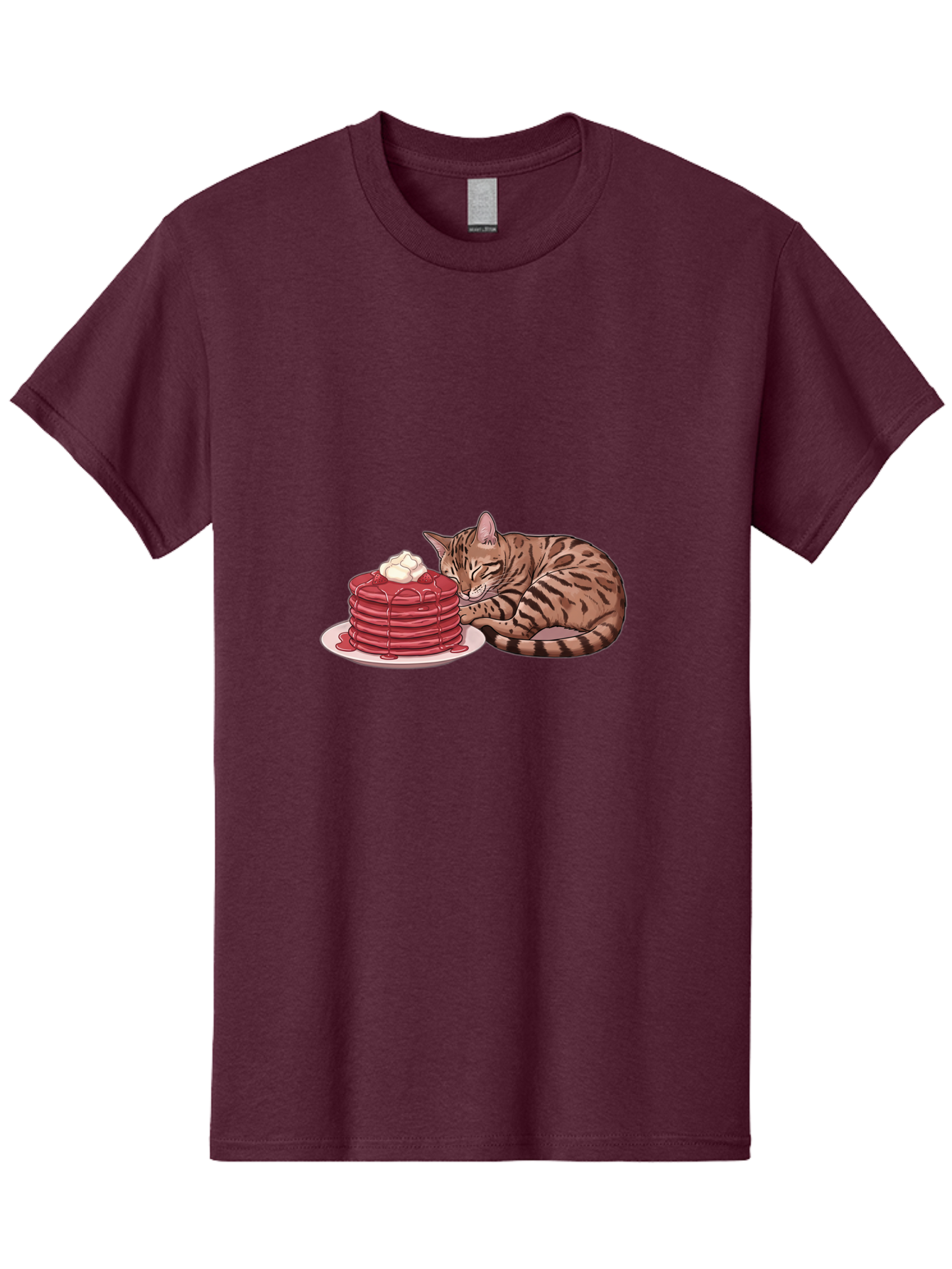 Cat-And-Pancakes-1 Men'S Graphic Tee, 100% Cotton, Comfortable Casual Summer Wear, Machine Washable, Vintage Camera, Old Camera, Antique Camera, Black Camera, Classic Photography, Photography Equipment, Nostalgic Device, Film Camera, Bak184 12