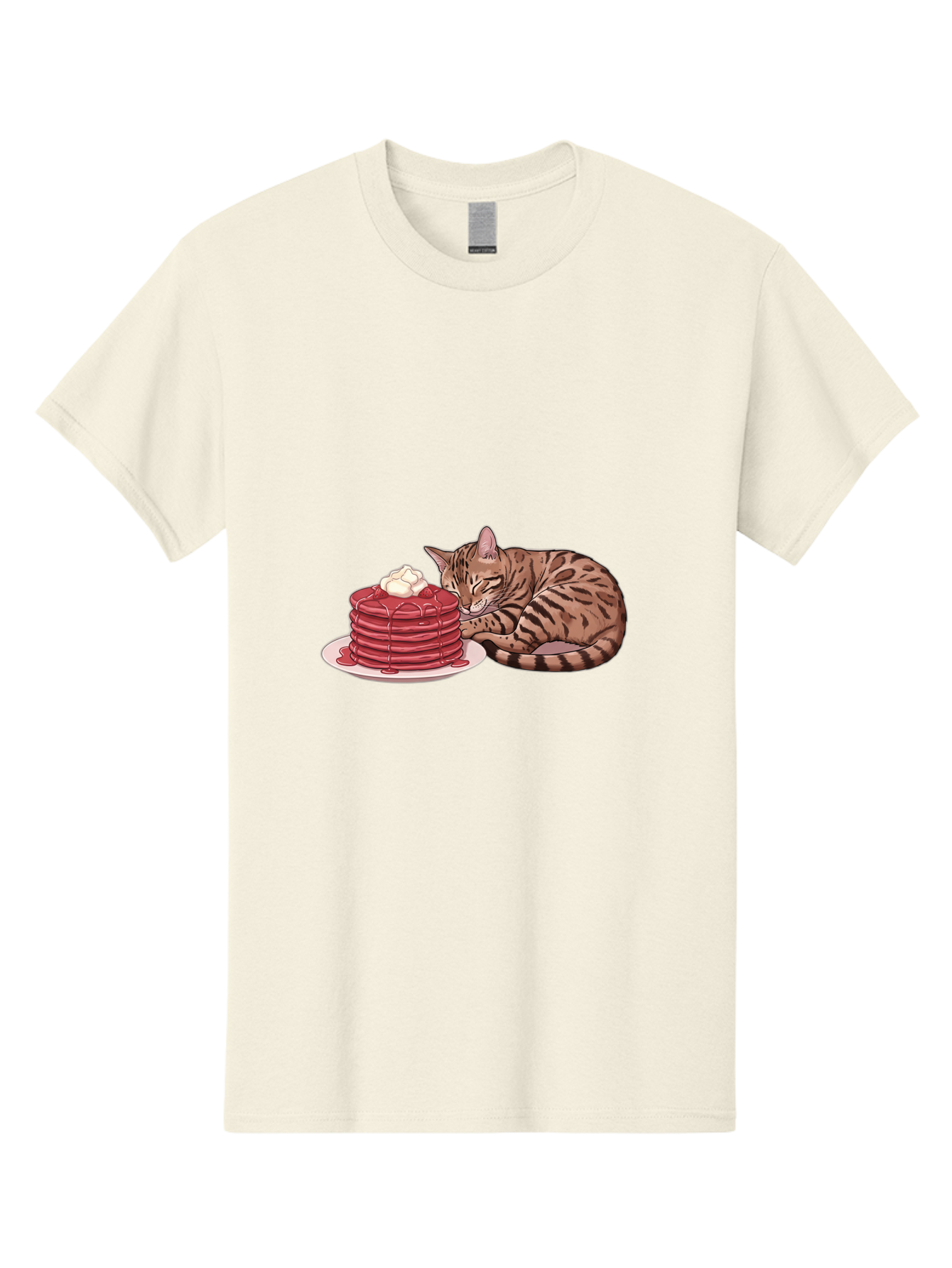 Cat-And-Pancakes-1 Men'S Graphic Tee, 100% Cotton, Comfortable Casual Summer Wear, Machine Washable, Vintage Camera, Old Camera, Antique Camera, Black Camera, Classic Photography, Photography Equipment, Nostalgic Device, Film Camera, Bak184