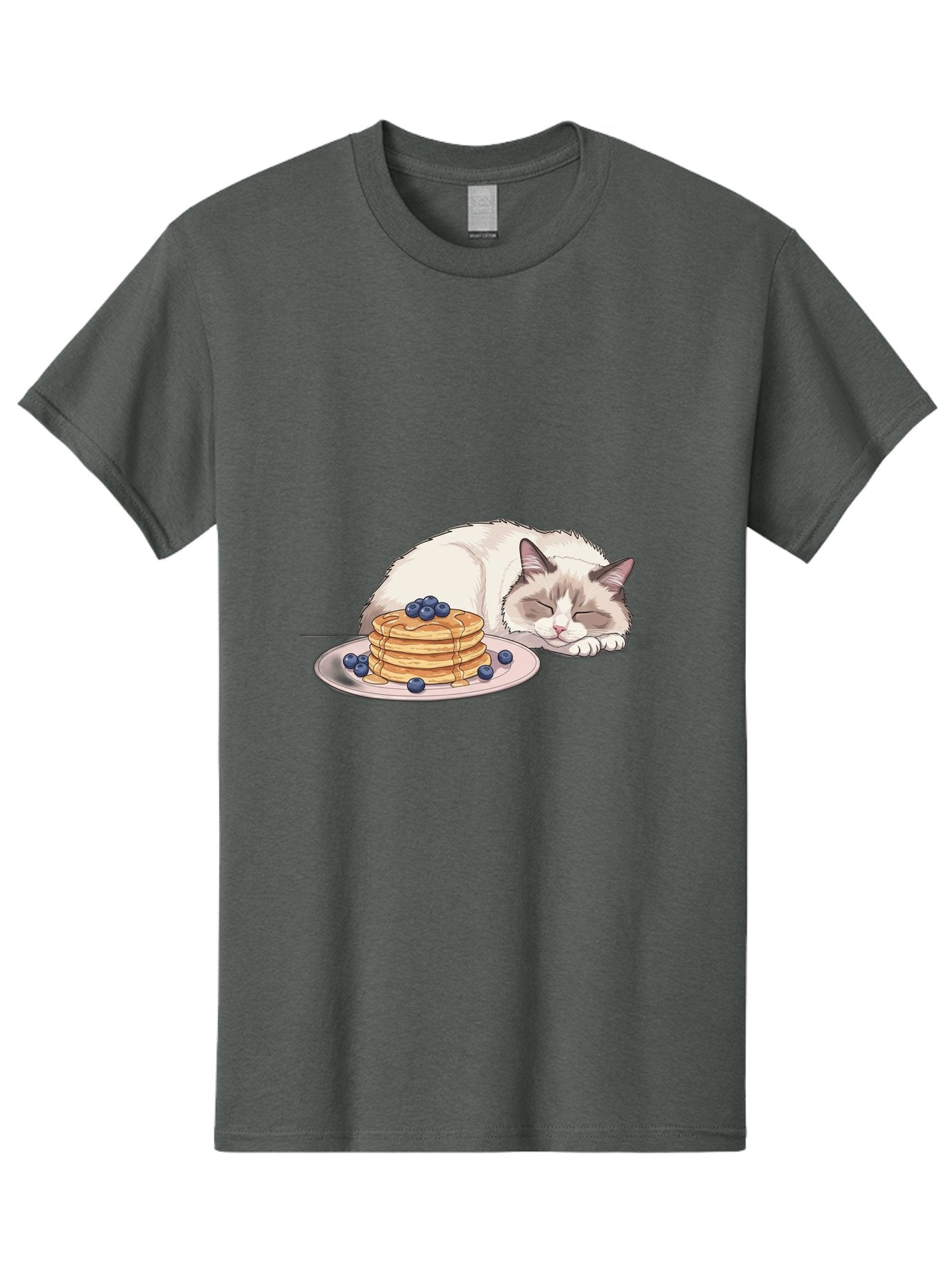 Cat-And-Pancakes-2 Men'S Graphic Tee, 100% Cotton, Comfortable Casual Summer Wear, Machine Washable, Vintage Camera, Old Camera, Antique Camera, Black Camera, Classic Photography, Photography Equipment, Nostalgic Device, Film Camera, Bak185 9