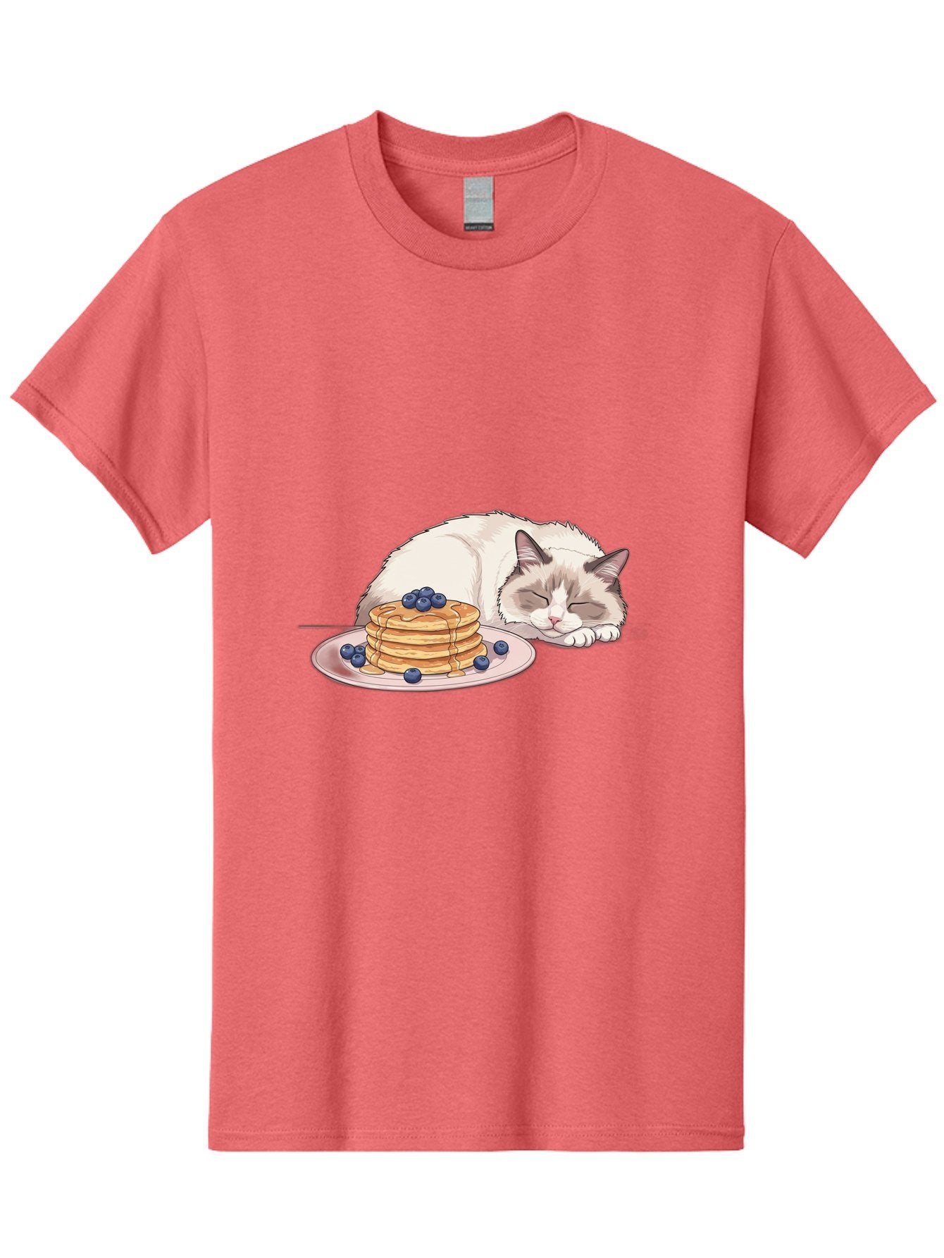 Cat-And-Pancakes-2 Men'S Graphic Tee, 100% Cotton, Comfortable Casual Summer Wear, Machine Washable, Vintage Camera, Old Camera, Antique Camera, Black Camera, Classic Photography, Photography Equipment, Nostalgic Device, Film Camera, Bak185 5