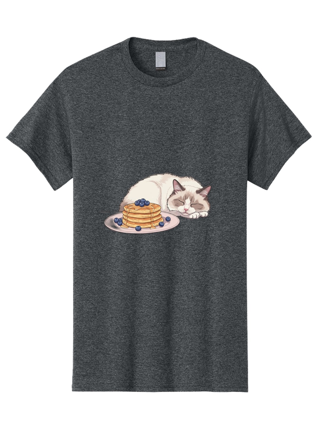 Cat-And-Pancakes-2 Men'S Graphic Tee, 100% Cotton, Comfortable Casual Summer Wear, Machine Washable, Vintage Camera, Old Camera, Antique Camera, Black Camera, Classic Photography, Photography Equipment, Nostalgic Device, Film Camera, Bak185 12