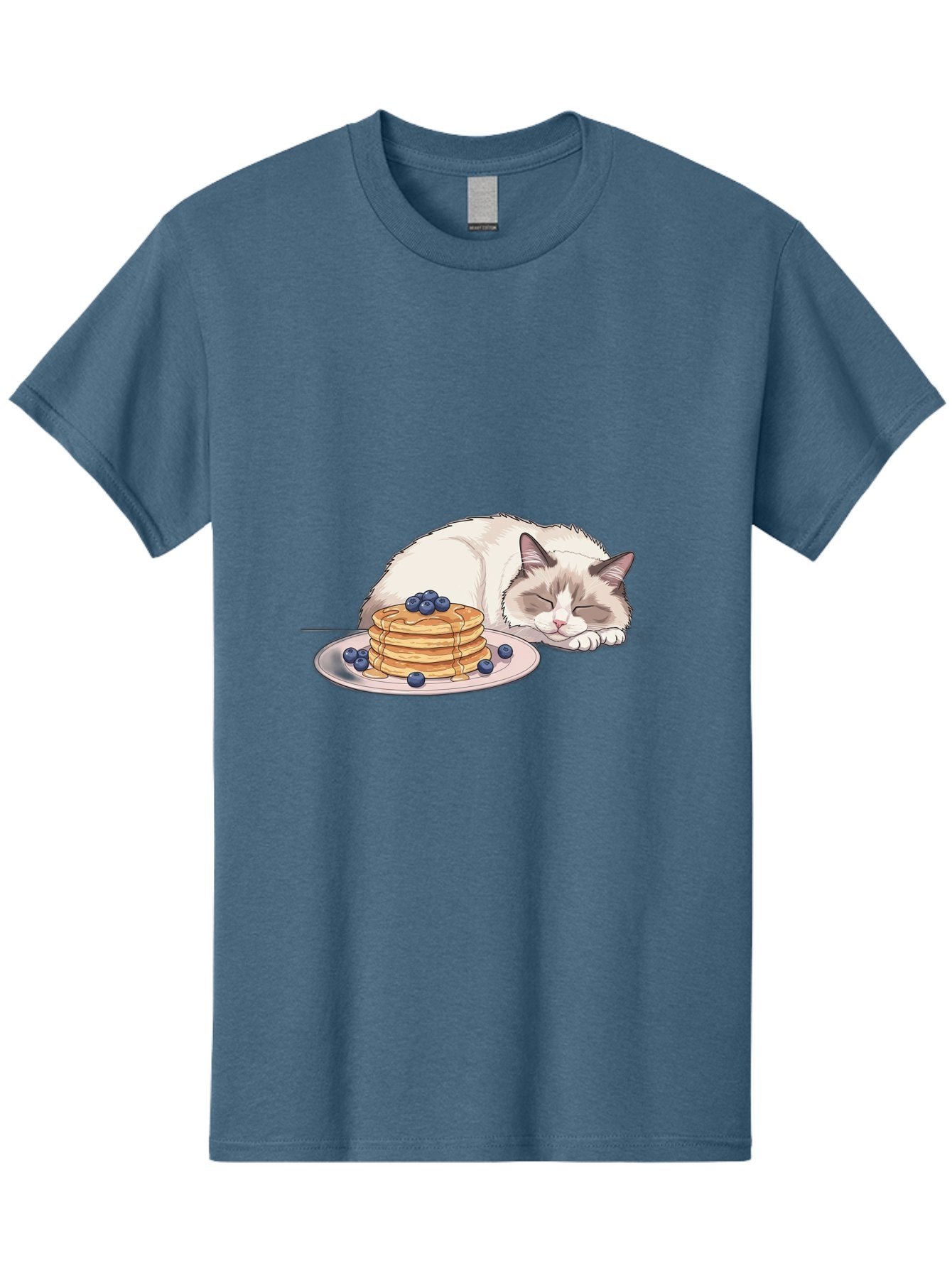 Cat-And-Pancakes-2 Men'S Graphic Tee, 100% Cotton, Comfortable Casual Summer Wear, Machine Washable, Vintage Camera, Old Camera, Antique Camera, Black Camera, Classic Photography, Photography Equipment, Nostalgic Device, Film Camera, Bak185