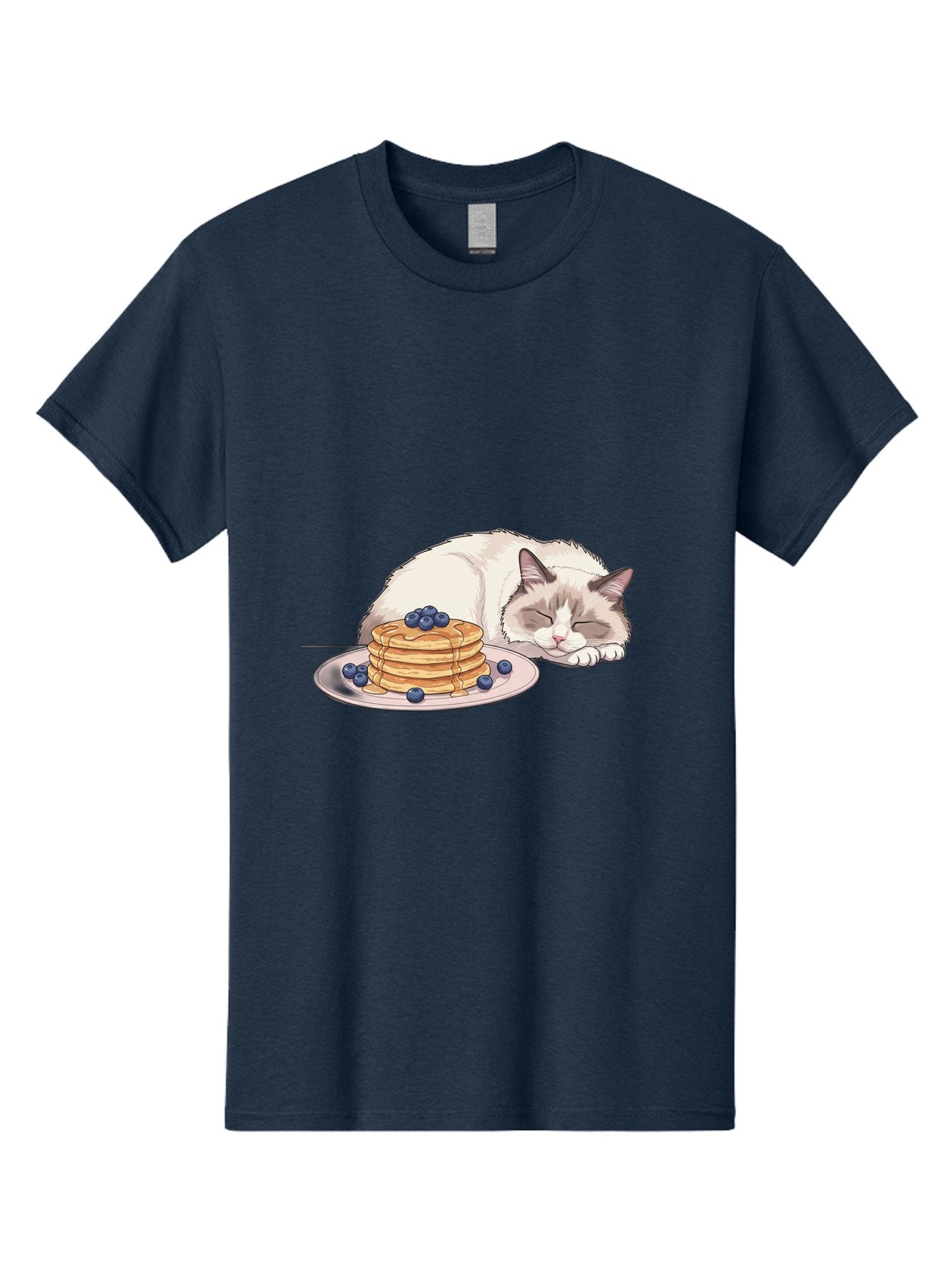 Cat-And-Pancakes-2 Men'S Graphic Tee, 100% Cotton, Comfortable Casual Summer Wear, Machine Washable, Vintage Camera, Old Camera, Antique Camera, Black Camera, Classic Photography, Photography Equipment, Nostalgic Device, Film Camera, Bak185 8