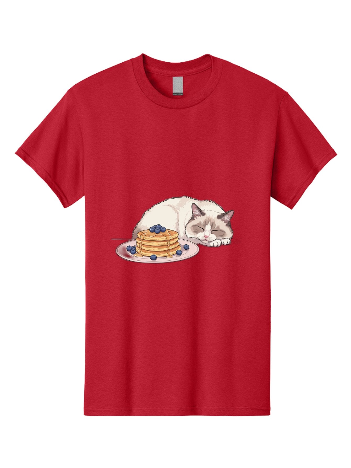 Cat-And-Pancakes-2 Men'S Graphic Tee, 100% Cotton, Comfortable Casual Summer Wear, Machine Washable, Vintage Camera, Old Camera, Antique Camera, Black Camera, Classic Photography, Photography Equipment, Nostalgic Device, Film Camera, Bak185 3