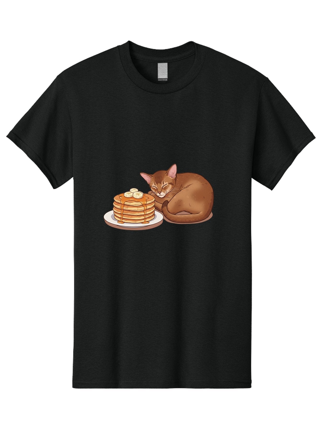 Cat-And-Pancakes-3 Men'S Graphic Tee, 100% Cotton, Comfortable Casual Summer Wear, Machine Washable, Vintage Camera, Old Camera, Antique Camera, Black Camera, Classic Photography, Photography Equipment, Nostalgic Device, Film Camera, Bak186 15