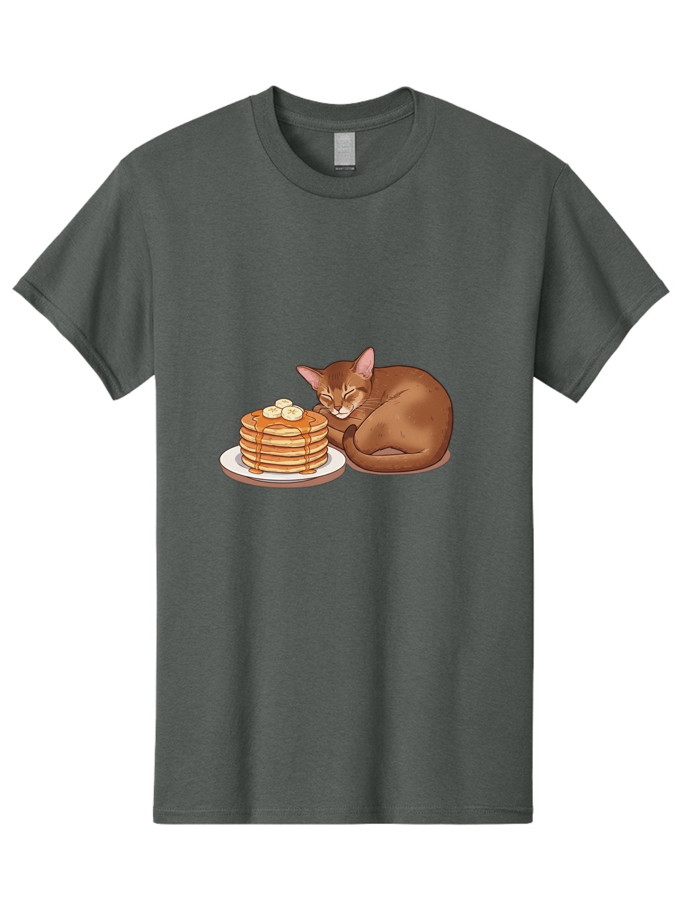 Cat-And-Pancakes-3 Men'S Graphic Tee, 100% Cotton, Comfortable Casual Summer Wear, Machine Washable, Vintage Camera, Old Camera, Antique Camera, Black Camera, Classic Photography, Photography Equipment, Nostalgic Device, Film Camera, Bak186 5