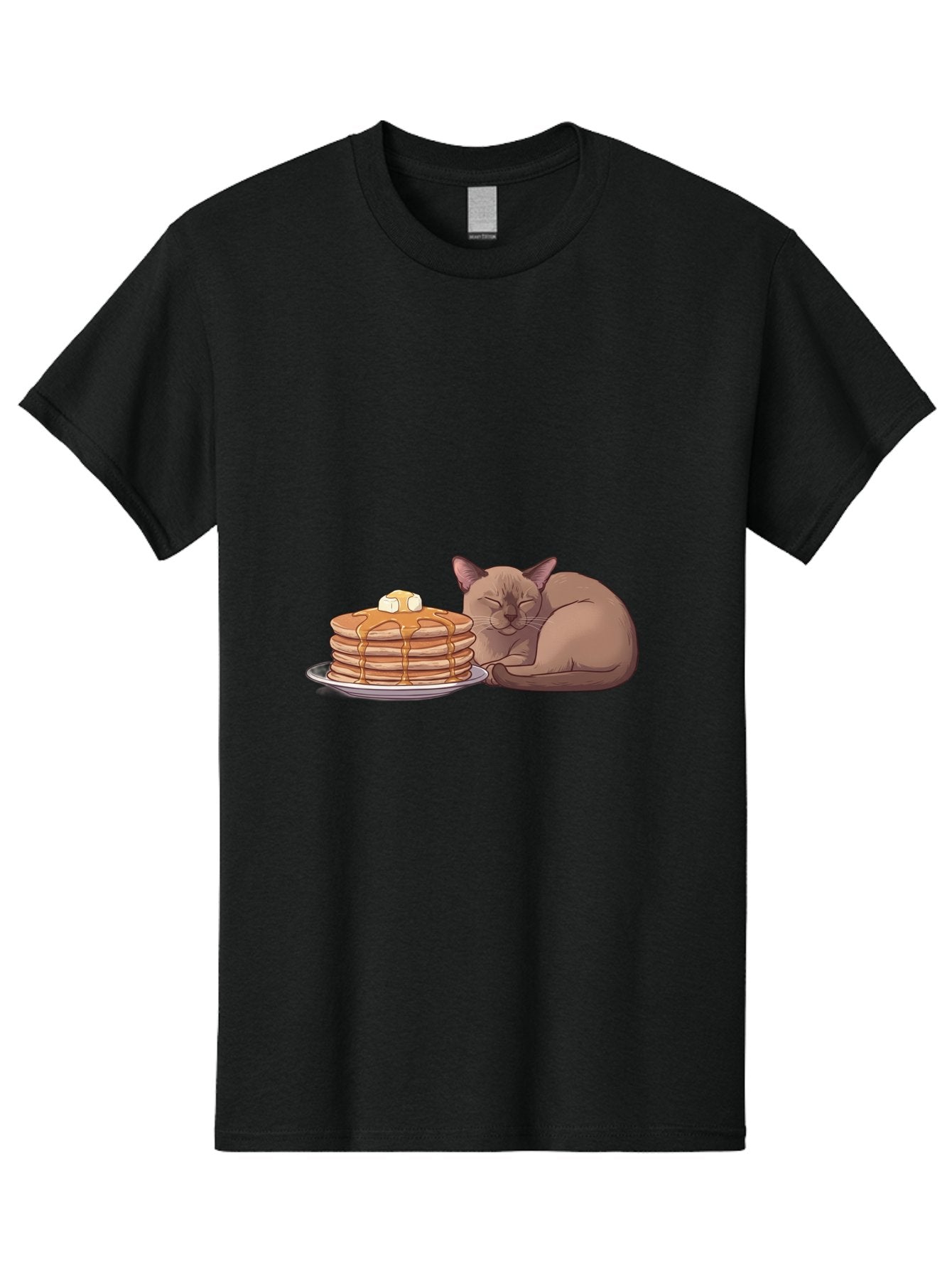Cat-And-Pancakes-4 Men'S Graphic Tee, 100% Cotton, Comfortable Casual Summer Wear, Machine Washable, Vintage Camera, Old Camera, Antique Camera, Black Camera, Classic Photography, Photography Equipment, Nostalgic Device, Film Camera, Bak187 4