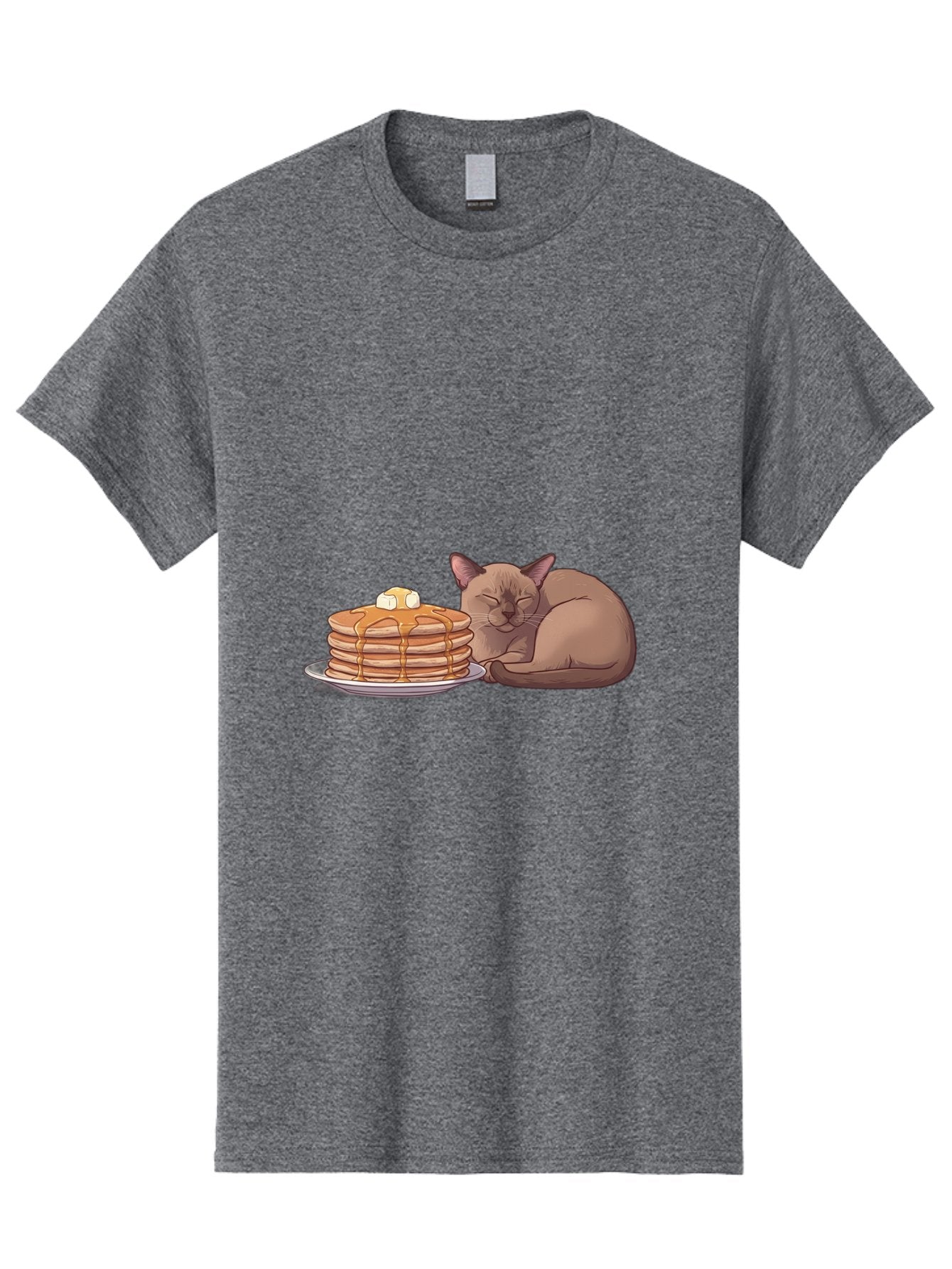 Cat-And-Pancakes-4 Men'S Graphic Tee, 100% Cotton, Comfortable Casual Summer Wear, Machine Washable, Vintage Camera, Old Camera, Antique Camera, Black Camera, Classic Photography, Photography Equipment, Nostalgic Device, Film Camera, Bak187
