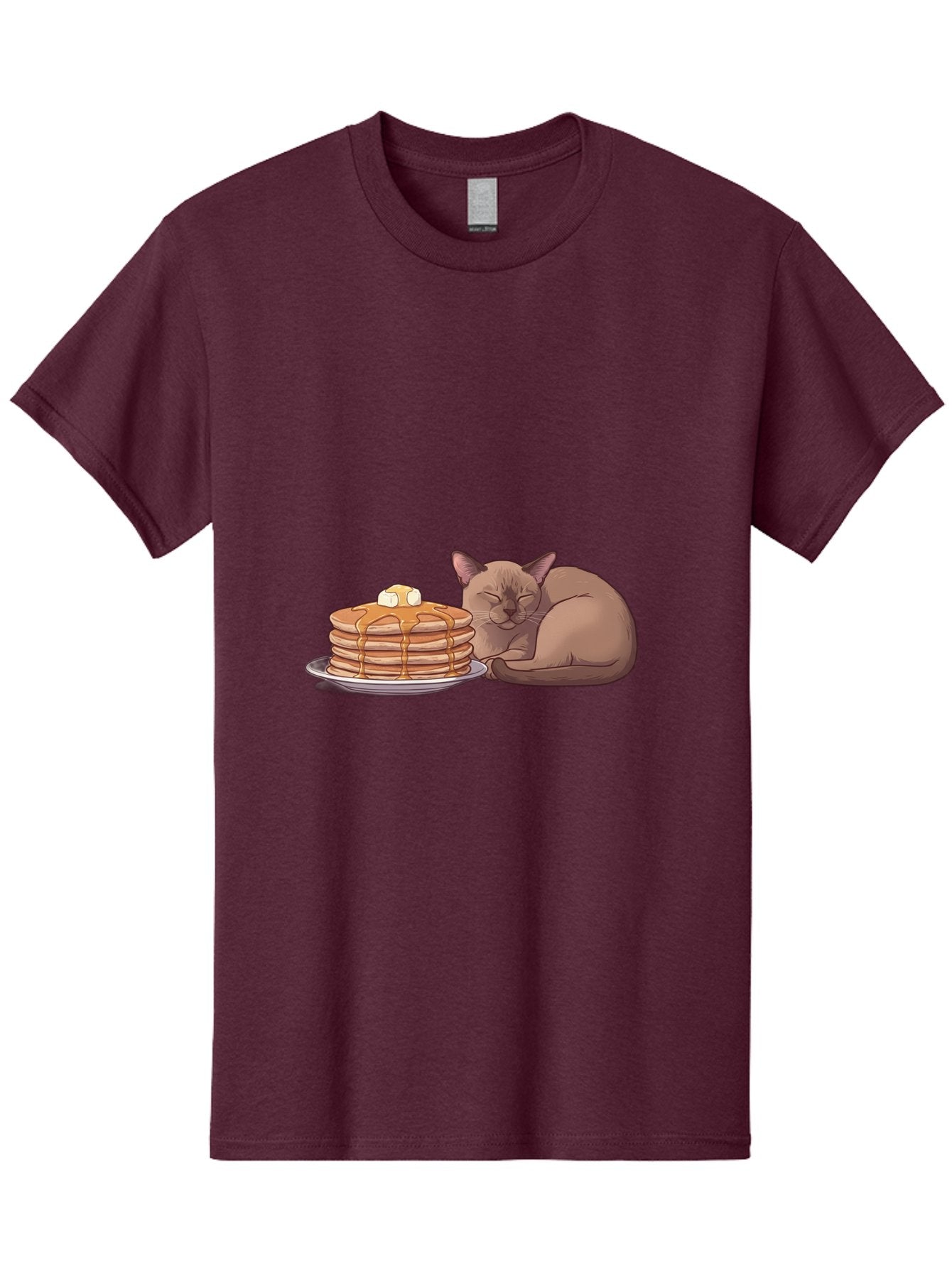 Cat-And-Pancakes-4 Men'S Graphic Tee, 100% Cotton, Comfortable Casual Summer Wear, Machine Washable, Vintage Camera, Old Camera, Antique Camera, Black Camera, Classic Photography, Photography Equipment, Nostalgic Device, Film Camera, Bak187
