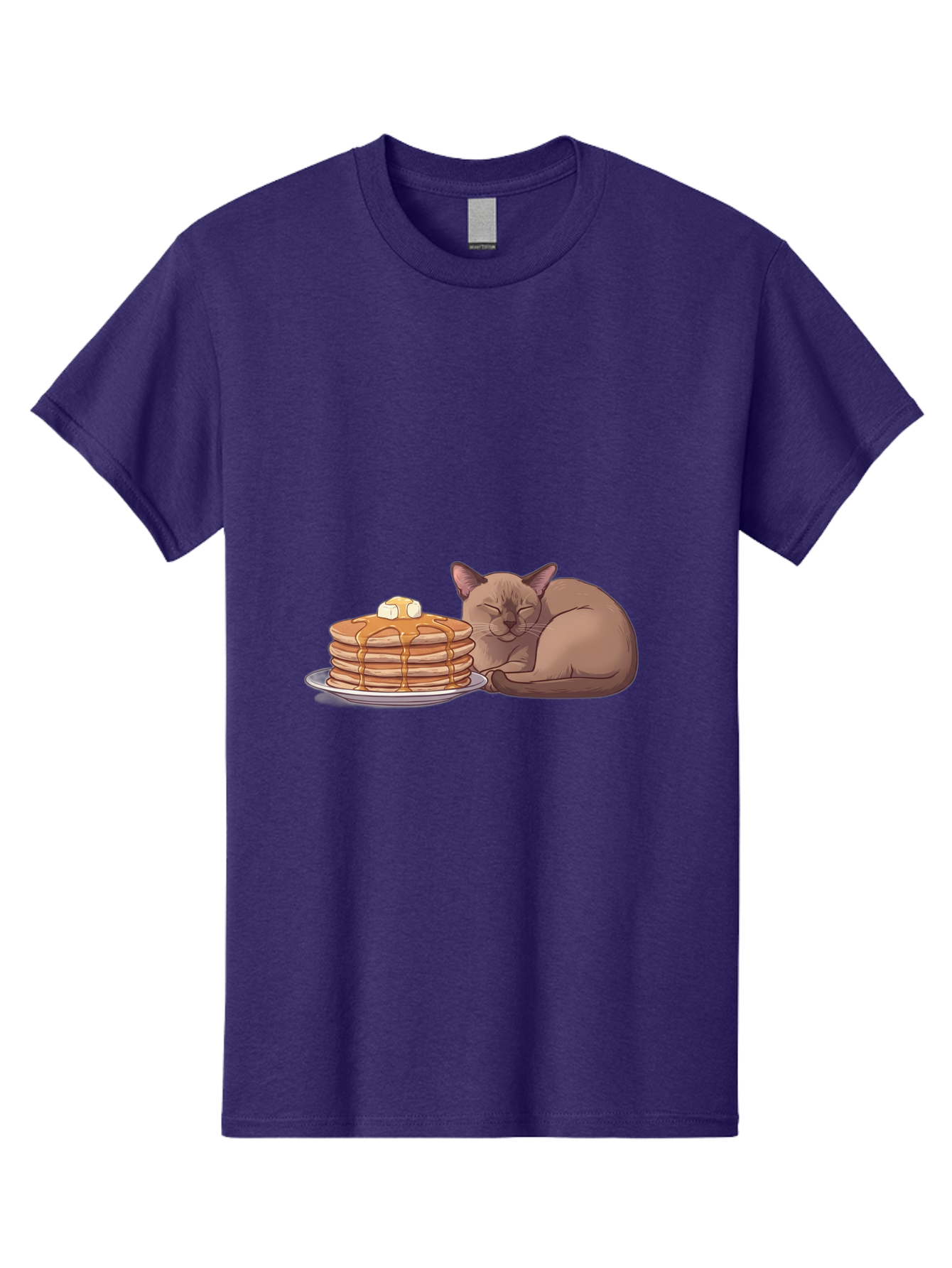 Cat-And-Pancakes-4 Men'S Graphic Tee, 100% Cotton, Comfortable Casual Summer Wear, Machine Washable, Vintage Camera, Old Camera, Antique Camera, Black Camera, Classic Photography, Photography Equipment, Nostalgic Device, Film Camera, Bak187