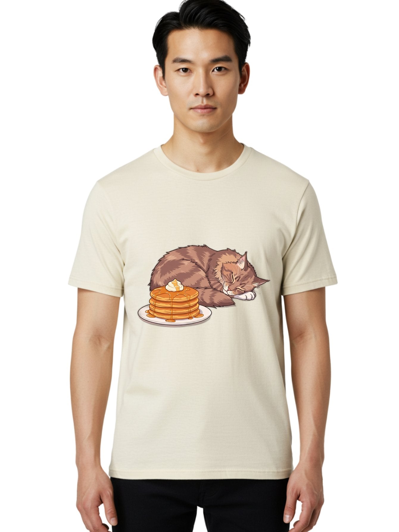 Cat-And-Pancakes Men'S Graphic Tee, 100% Cotton, Comfortable Casual Summer Wear, Machine Washable, Vintage Camera, Old Camera, Antique Camera, Black Camera, Classic Photography, Photography Equipment, Nostalgic Device, Film Camera, Camera Art Bak188 28