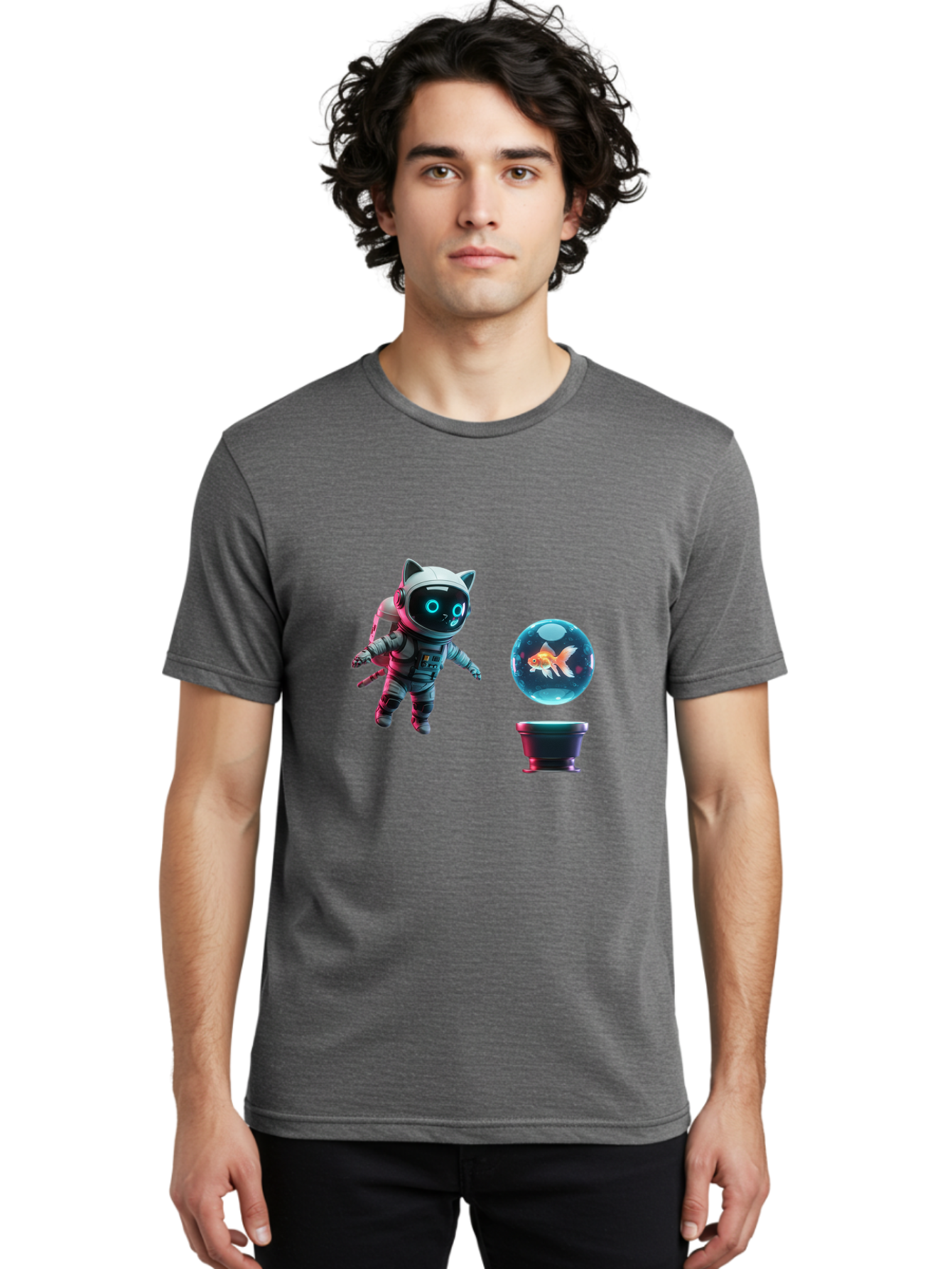 Cat-Astronaut-1 Men'S Graphic Tee, 100% Cotton, Comfortable Casual Summer Wear, Machine Washable, Vintage Camera, Old Camera, Antique Camera, Black Camera, Classic Photography, Photography Equipment, Nostalgic Device, Film Camera, Camera Art Bak189 22