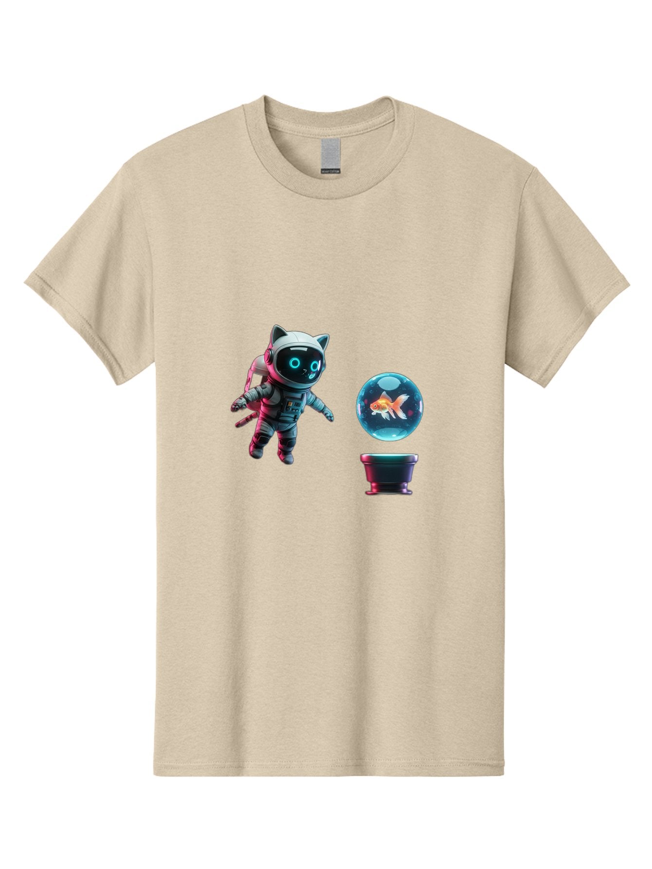 Cat-Astronaut-1 Men'S Graphic Tee, 100% Cotton, Comfortable Casual Summer Wear, Machine Washable, Vintage Camera, Old Camera, Antique Camera, Black Camera, Classic Photography, Photography Equipment, Nostalgic Device, Film Camera, Camera Art Bak189