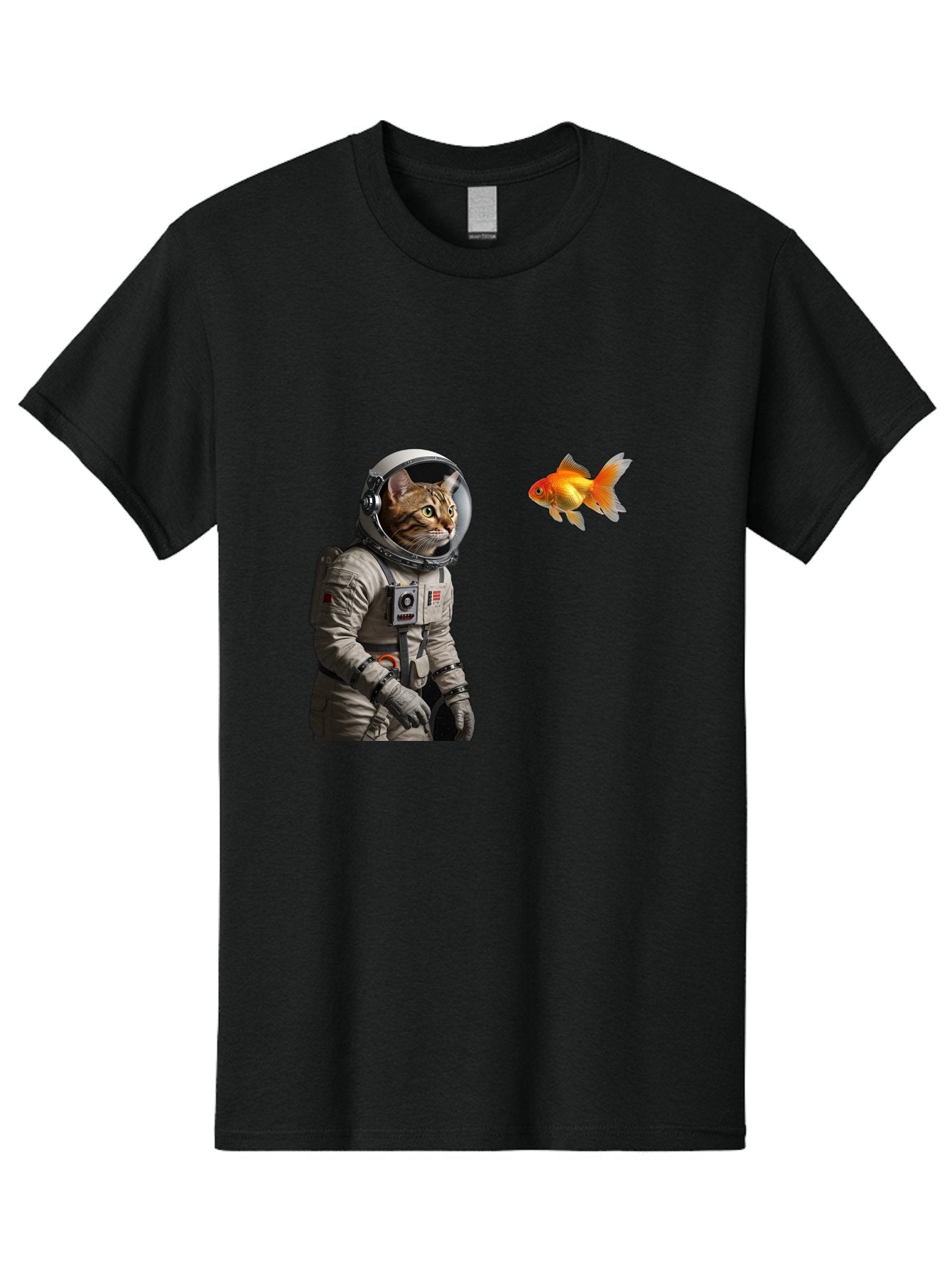 Cat-Astronaut-2 Men'S Graphic Tee, 100% Cotton, Comfortable Casual Summer Wear, Machine Washable, Vintage Camera, Old Camera, Antique Camera, Black Camera, Classic Photography, Photography Equipment, Nostalgic Device, Film Camera, Camera Art Bak190 6