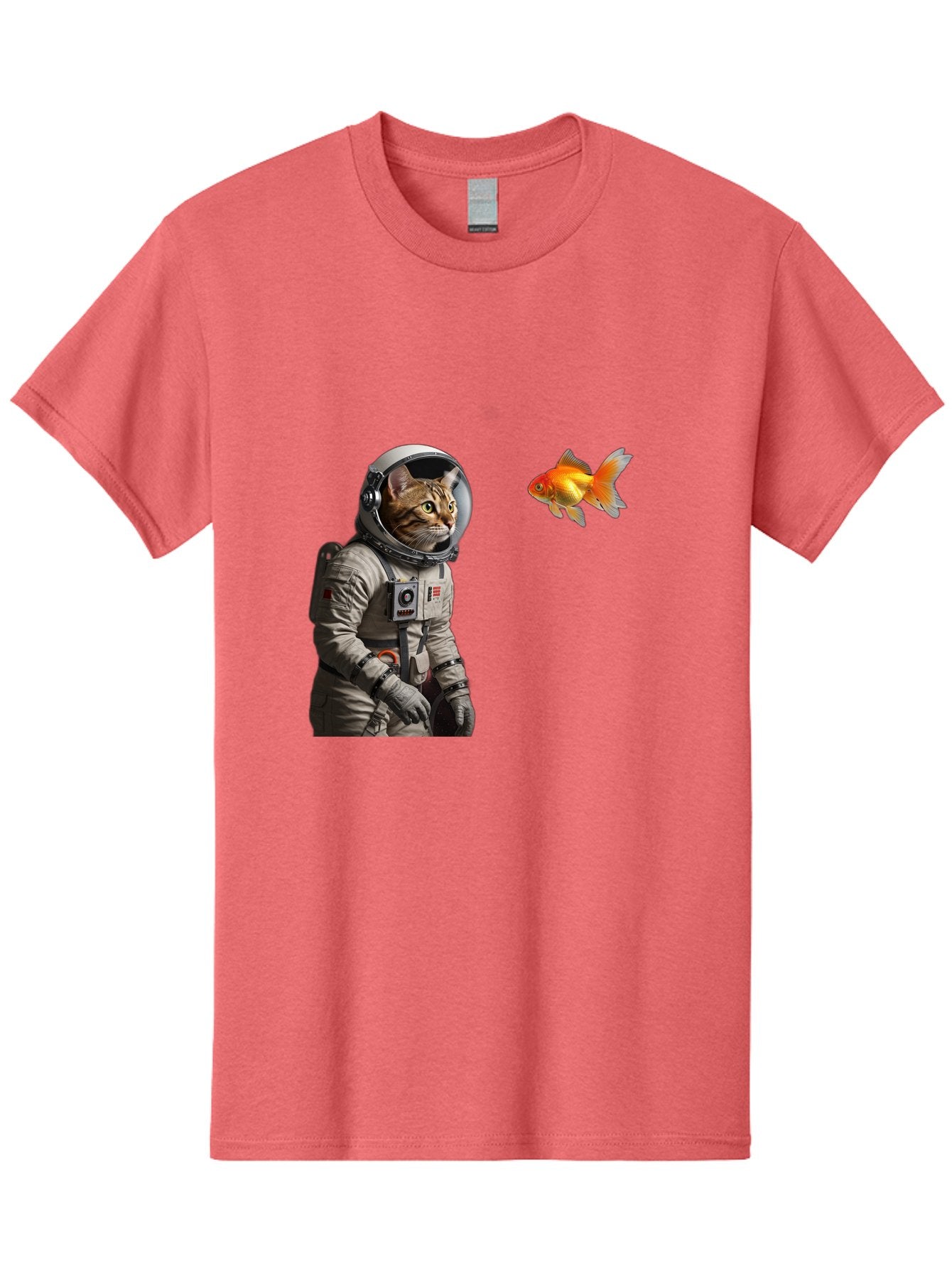 Cat-Astronaut-2 Men'S Graphic Tee, 100% Cotton, Comfortable Casual Summer Wear, Machine Washable, Vintage Camera, Old Camera, Antique Camera, Black Camera, Classic Photography, Photography Equipment, Nostalgic Device, Film Camera, Camera Art Bak190