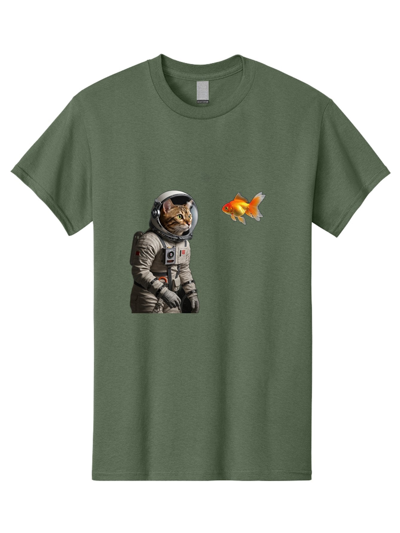 Cat-Astronaut-2 Men'S Graphic Tee, 100% Cotton, Comfortable Casual Summer Wear, Machine Washable, Vintage Camera, Old Camera, Antique Camera, Black Camera, Classic Photography, Photography Equipment, Nostalgic Device, Film Camera, Camera Art Bak190