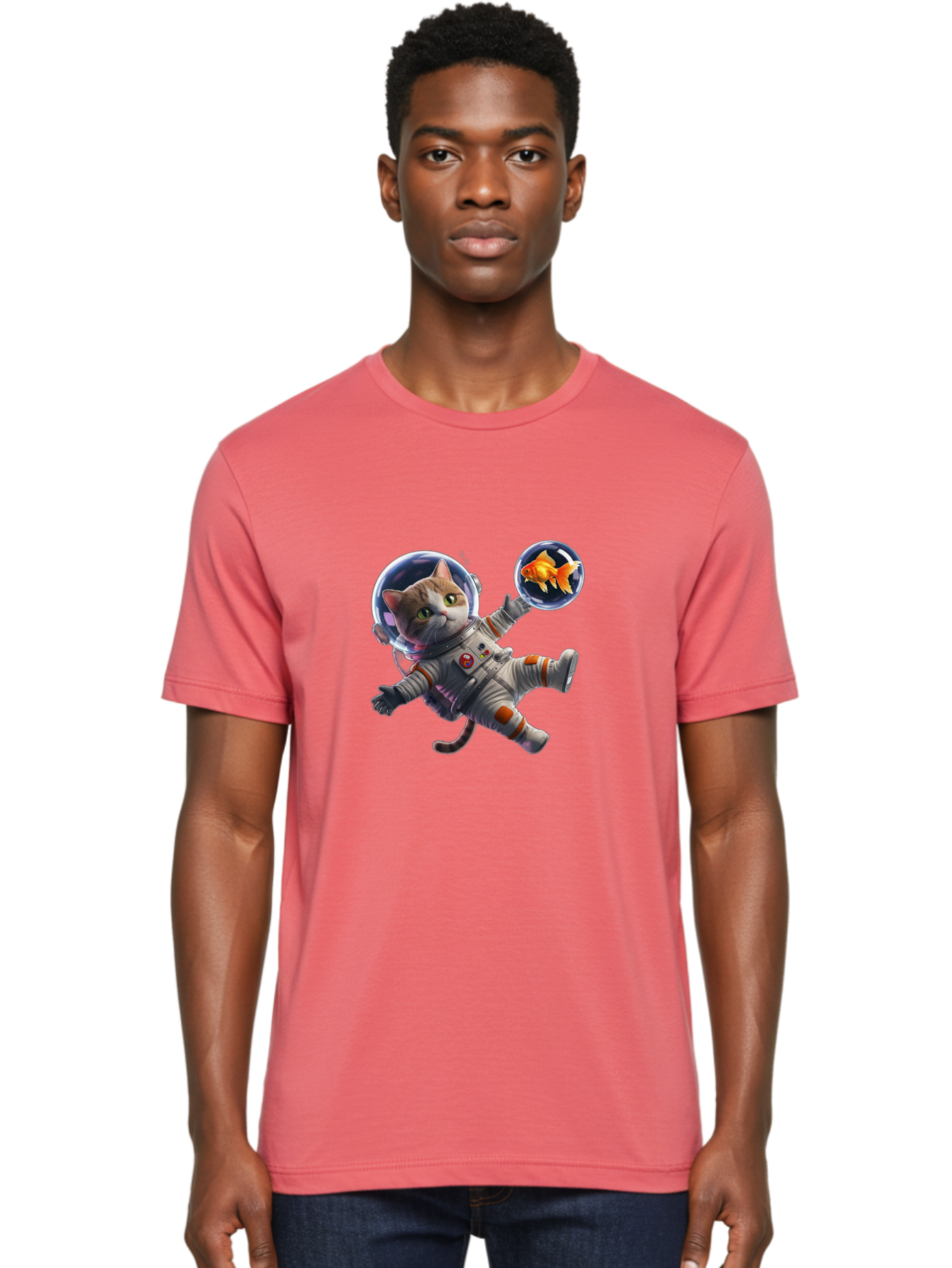 Cat-Astronaut Men'S Graphic Tee, 100% Cotton, Comfortable Casual Summer Wear, Machine Washable, Vintage Camera, Old Camera, Antique Camera, Black Camera, Classic Photography, Photography Equipment, Nostalgic Device, Film Camera, Camera Art Bak191 25