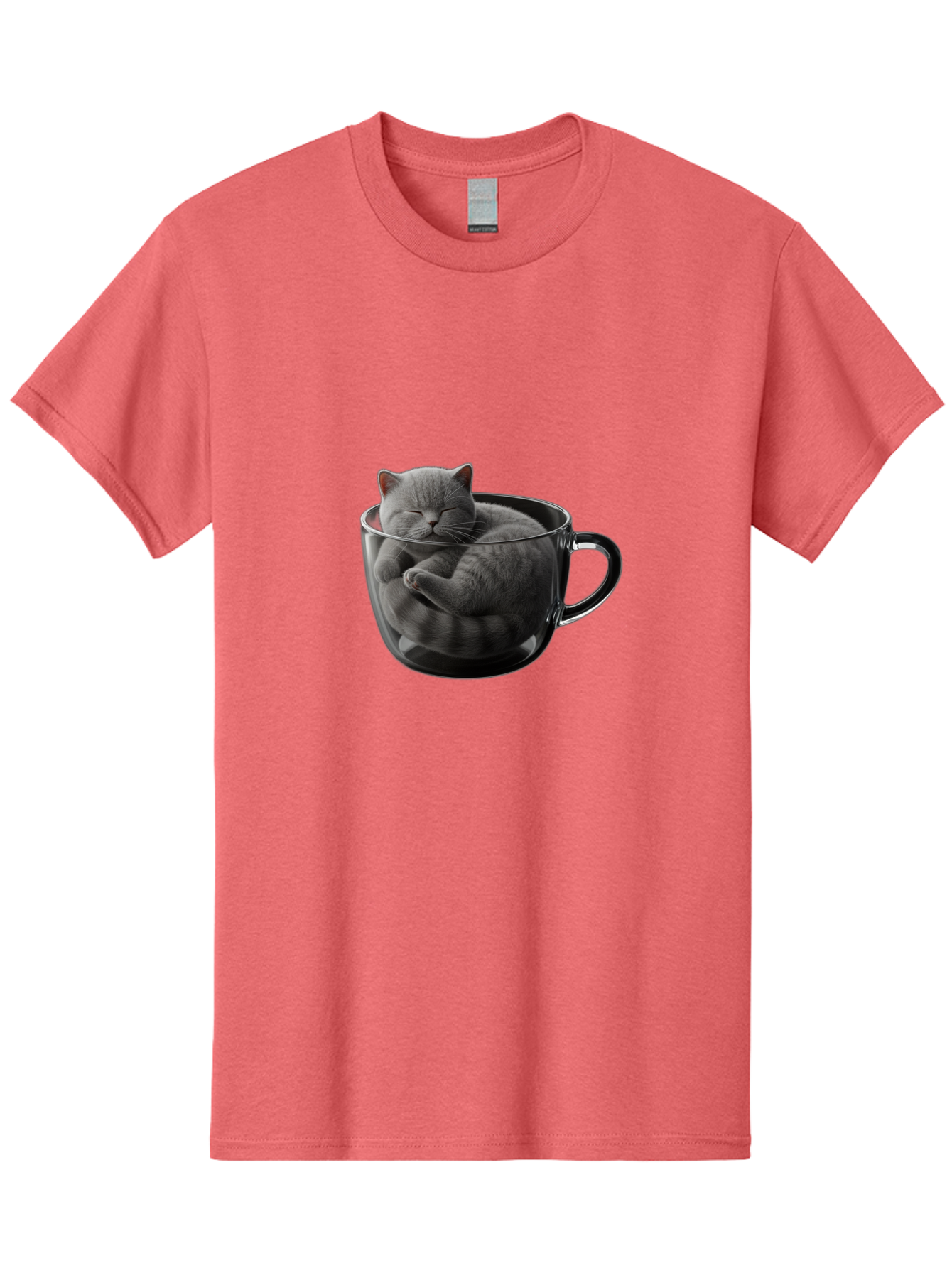 Cat-In-Coffee-Cup-1 Men'S Graphic Tee, 100% Cotton, Comfortable Casual Summer Wear, Machine Washable, Vintage Camera, Old Camera, Antique Camera, Black Camera, Classic Photography, Photography Equipment, Nostalgic Device, Film Camera, Bak193 9