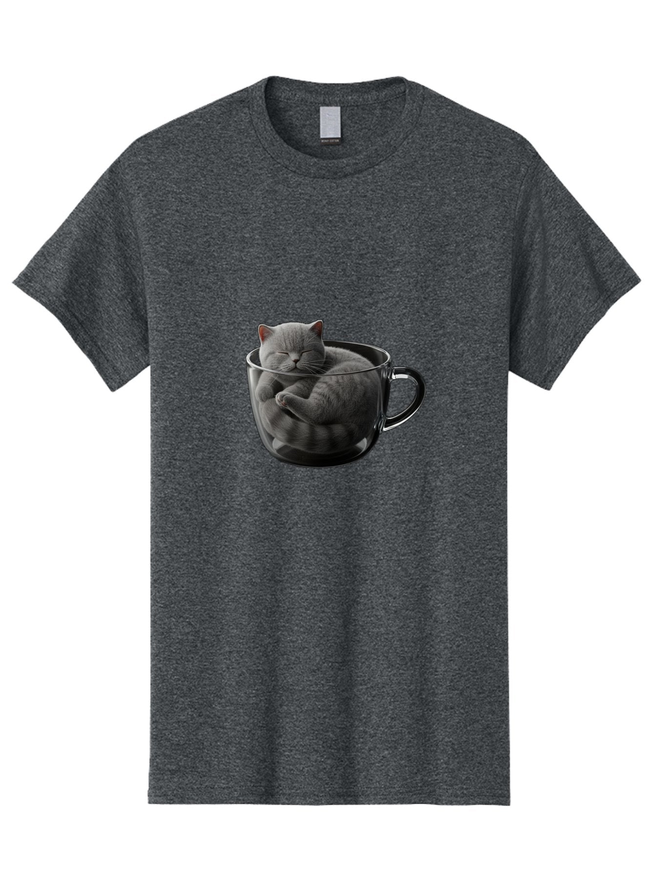 Cat-In-Coffee-Cup-1 Men'S Graphic Tee, 100% Cotton, Comfortable Casual Summer Wear, Machine Washable, Vintage Camera, Old Camera, Antique Camera, Black Camera, Classic Photography, Photography Equipment, Nostalgic Device, Film Camera, Bak193 6