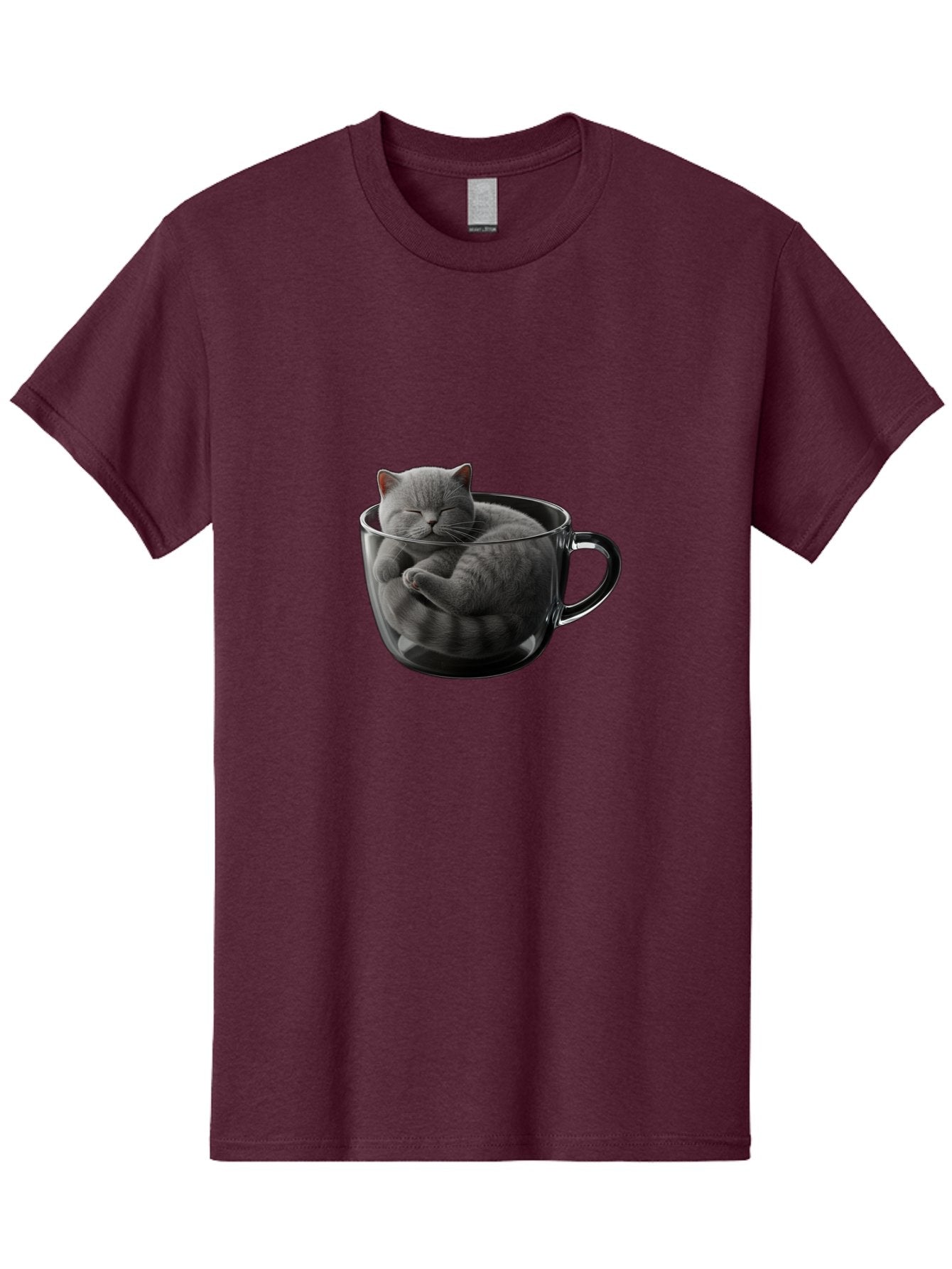 Cat-In-Coffee-Cup-1 Men'S Graphic Tee, 100% Cotton, Comfortable Casual Summer Wear, Machine Washable, Vintage Camera, Old Camera, Antique Camera, Black Camera, Classic Photography, Photography Equipment, Nostalgic Device, Film Camera, Bak193 9