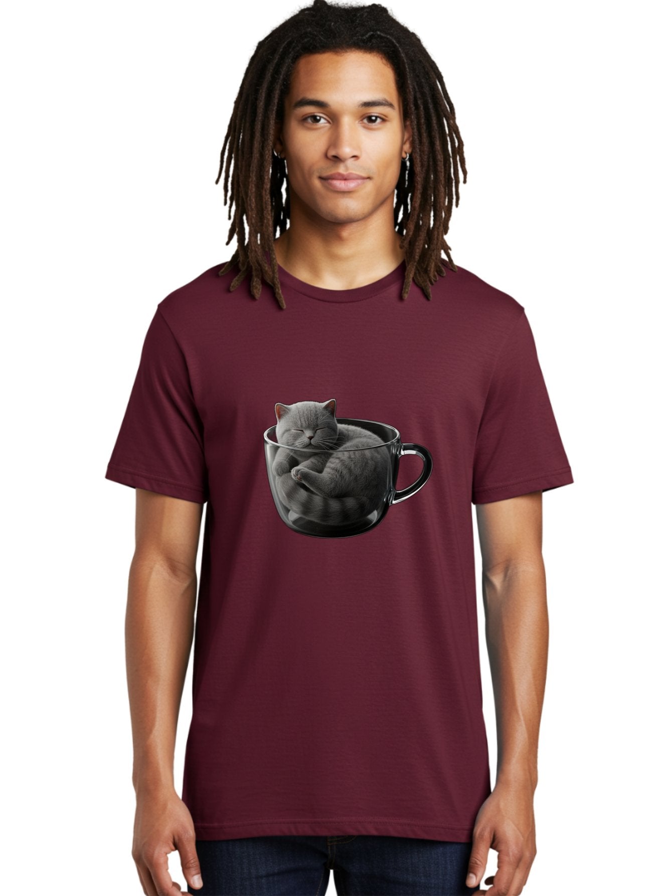 Cat-In-Coffee-Cup-1 Men'S Graphic Tee, 100% Cotton, Comfortable Casual Summer Wear, Machine Washable, Vintage Camera, Old Camera, Antique Camera, Black Camera, Classic Photography, Photography Equipment, Nostalgic Device, Film Camera, Bak193 26