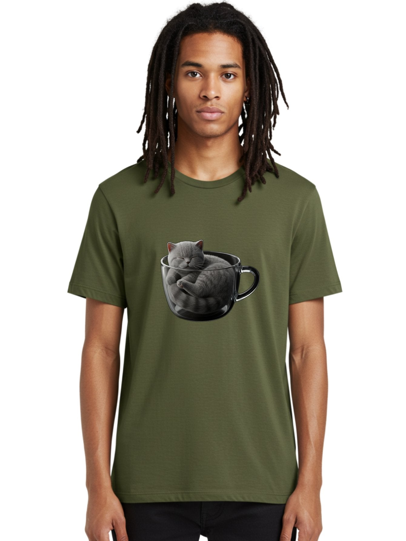 Cat-In-Coffee-Cup-1 Men'S Graphic Tee, 100% Cotton, Comfortable Casual Summer Wear, Machine Washable, Vintage Camera, Old Camera, Antique Camera, Black Camera, Classic Photography, Photography Equipment, Nostalgic Device, Film Camera, Bak193 21