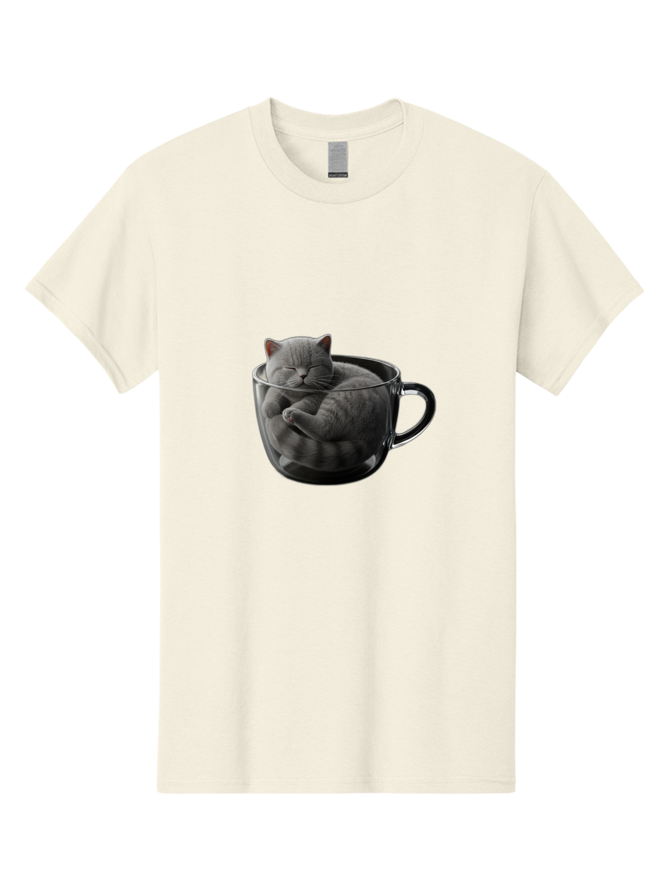 Cat-In-Coffee-Cup-1 Men'S Graphic Tee, 100% Cotton, Comfortable Casual Summer Wear, Machine Washable, Vintage Camera, Old Camera, Antique Camera, Black Camera, Classic Photography, Photography Equipment, Nostalgic Device, Film Camera, Bak193 4