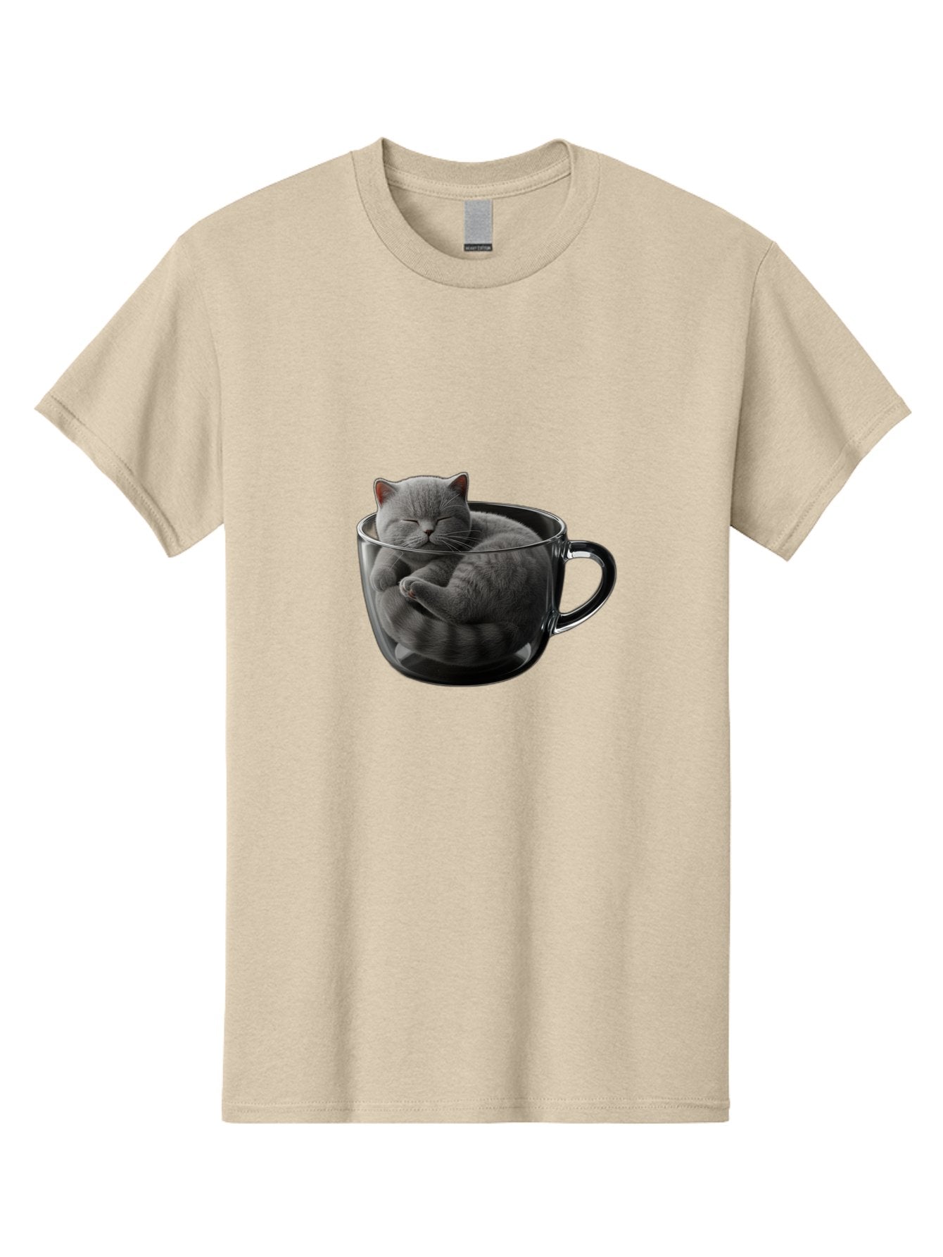 Cat-In-Coffee-Cup-1 Men'S Graphic Tee, 100% Cotton, Comfortable Casual Summer Wear, Machine Washable, Vintage Camera, Old Camera, Antique Camera, Black Camera, Classic Photography, Photography Equipment, Nostalgic Device, Film Camera, Bak193 12