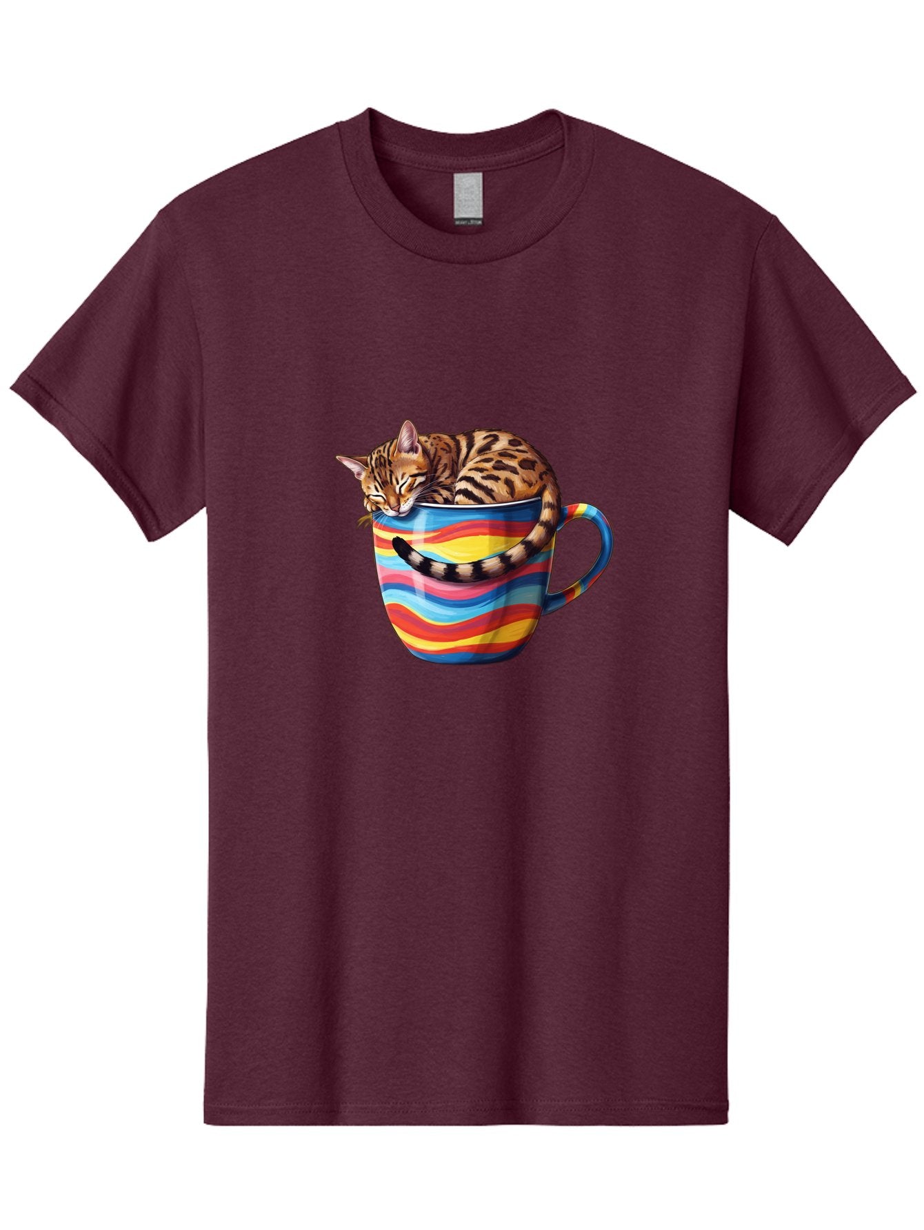 Cat-In-Coffee-Cup-2 Men'S Graphic Tee, 100% Cotton, Comfortable Casual Summer Wear, Machine Washable, Vintage Camera, Old Camera, Antique Camera, Black Camera, Classic Photography, Photography Equipment, Nostalgic Device, Film Camera, Bak194 15