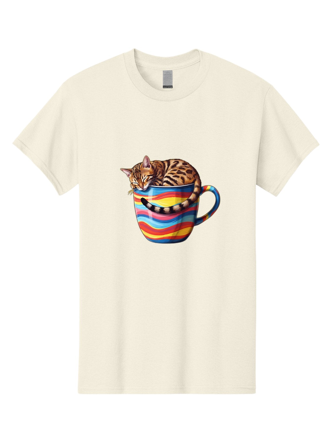 Cat-In-Coffee-Cup-2 Men'S Graphic Tee, 100% Cotton, Comfortable Casual Summer Wear, Machine Washable, Vintage Camera, Old Camera, Antique Camera, Black Camera, Classic Photography, Photography Equipment, Nostalgic Device, Film Camera, Bak194